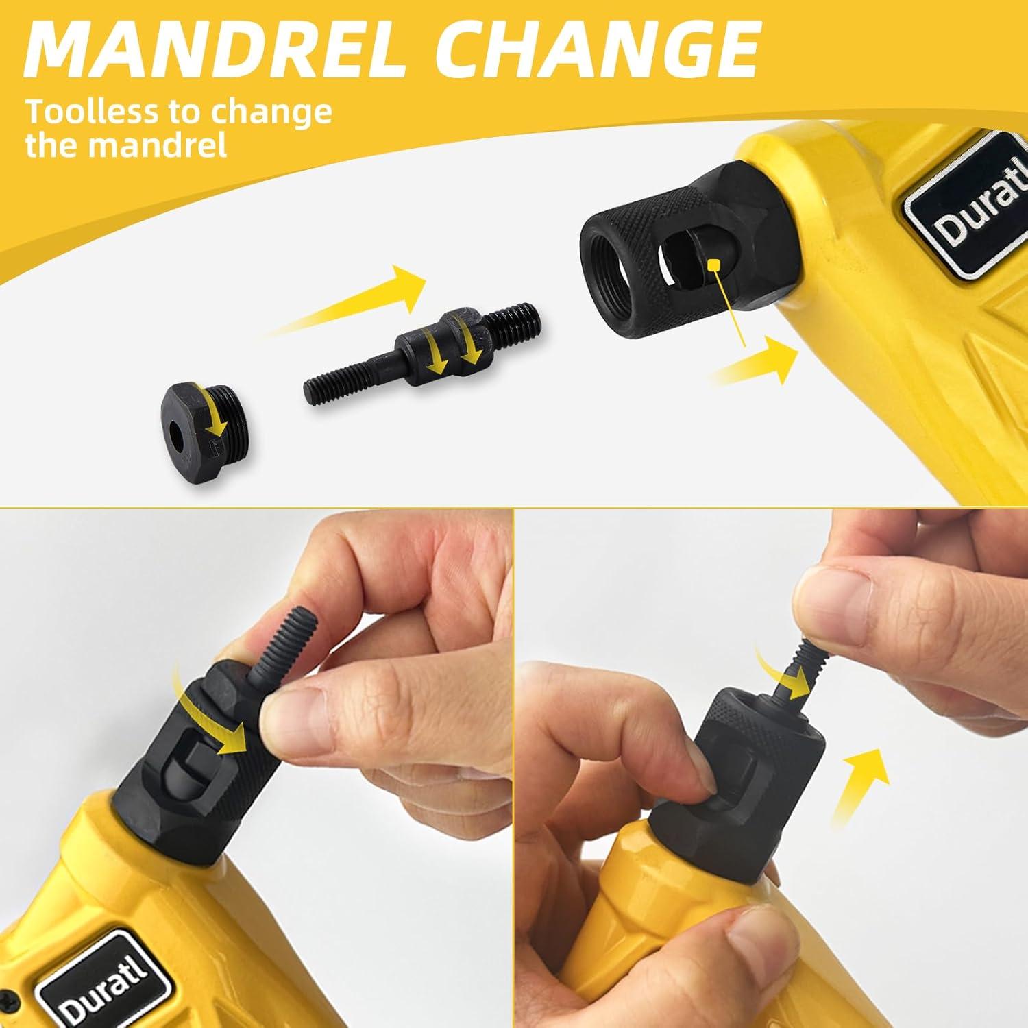 Kit de Herramientas para Tuercas Remachadas Duratl DT600 106 Piezas