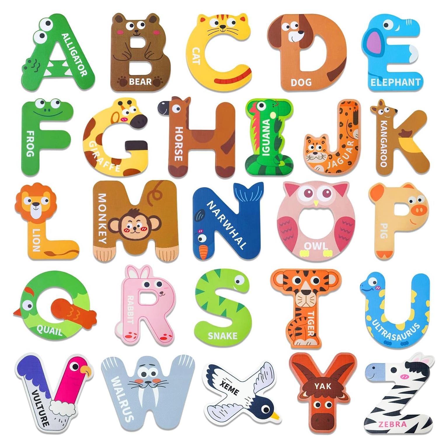 Letras Magnéticas ABC HoneyTolly - 26 Imanes Coloridos para Niños