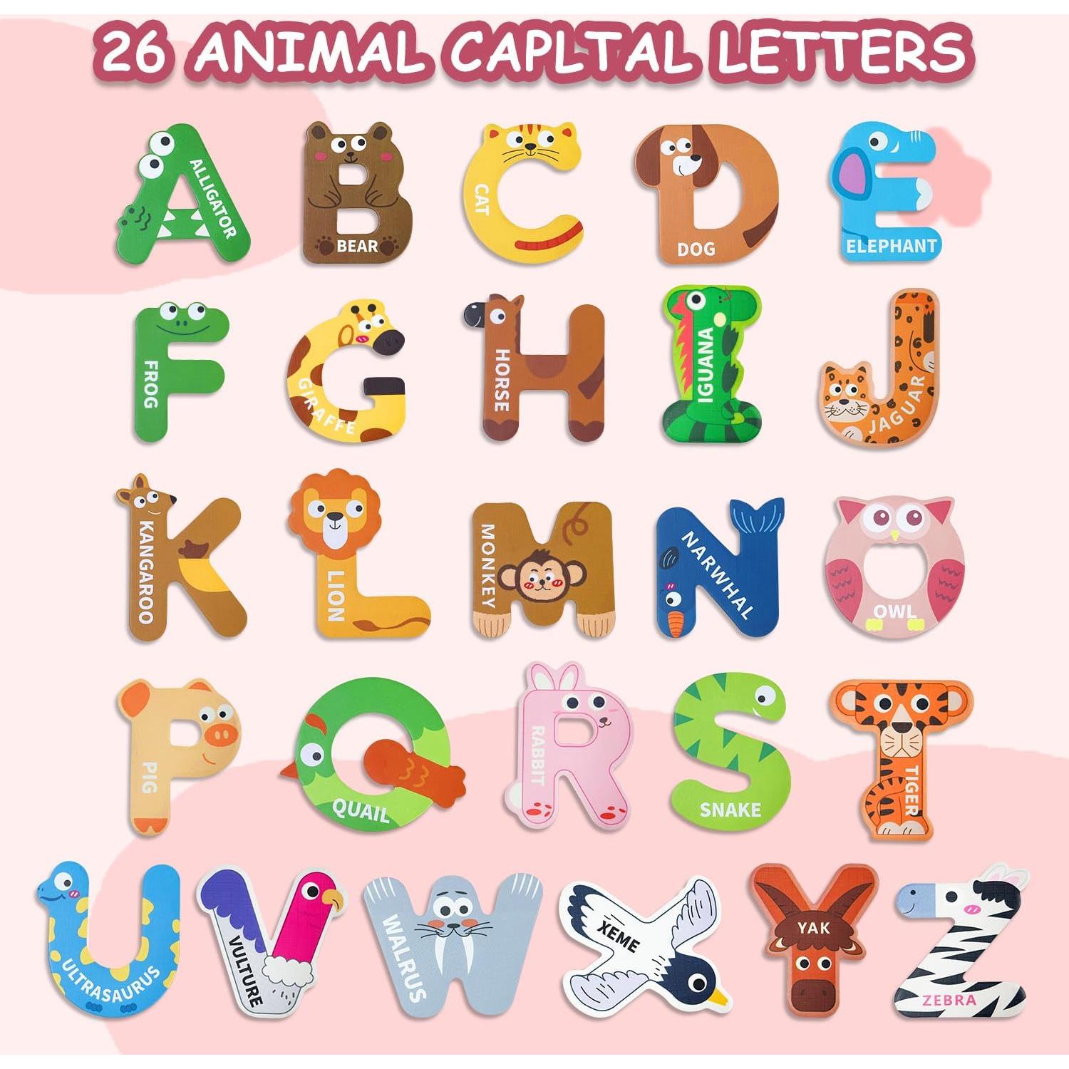 Letras Magnéticas ABC HoneyTolly - 26 Imanes Coloridos para Niños