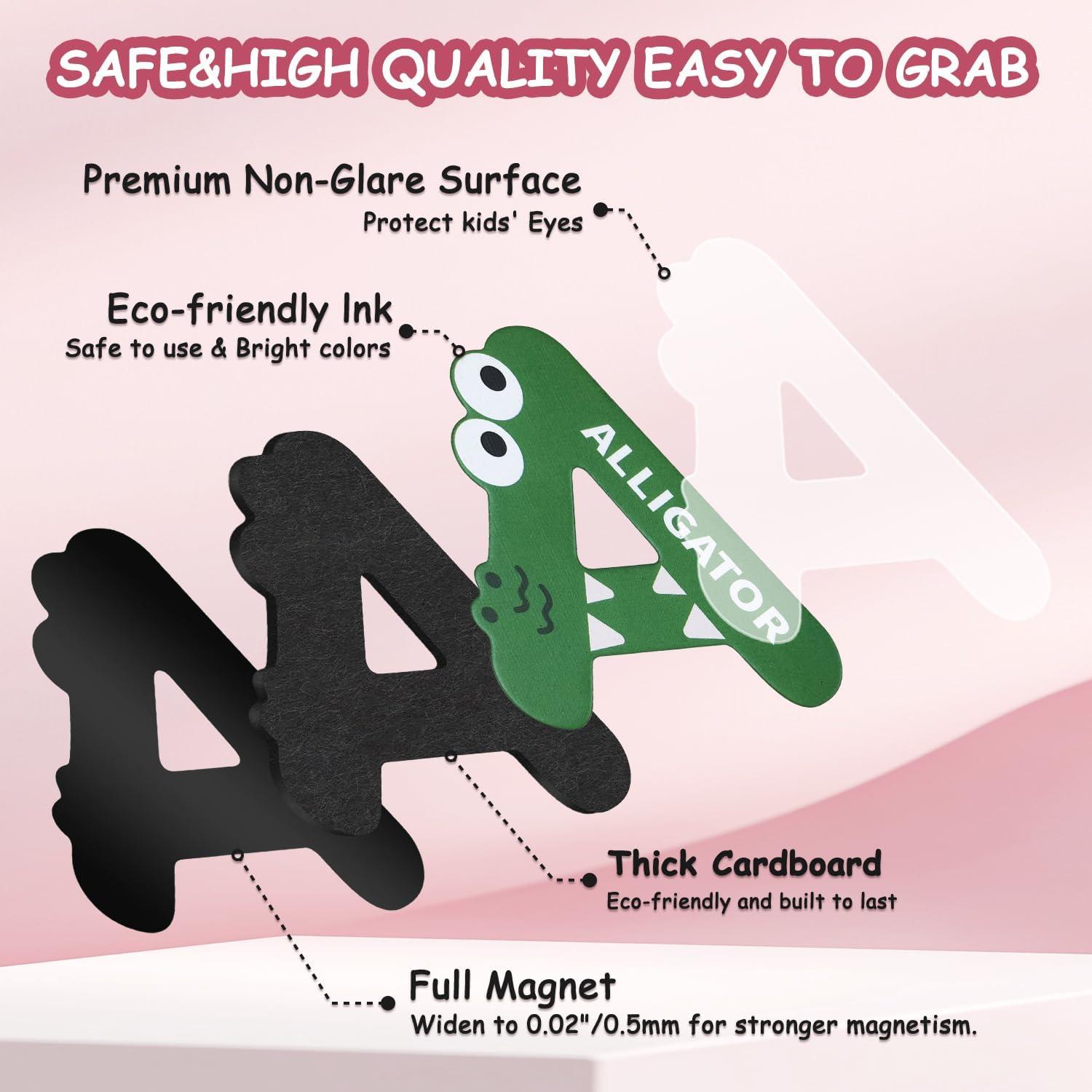 Letras Magnéticas ABC HoneyTolly - 26 Imanes Coloridos para Niños