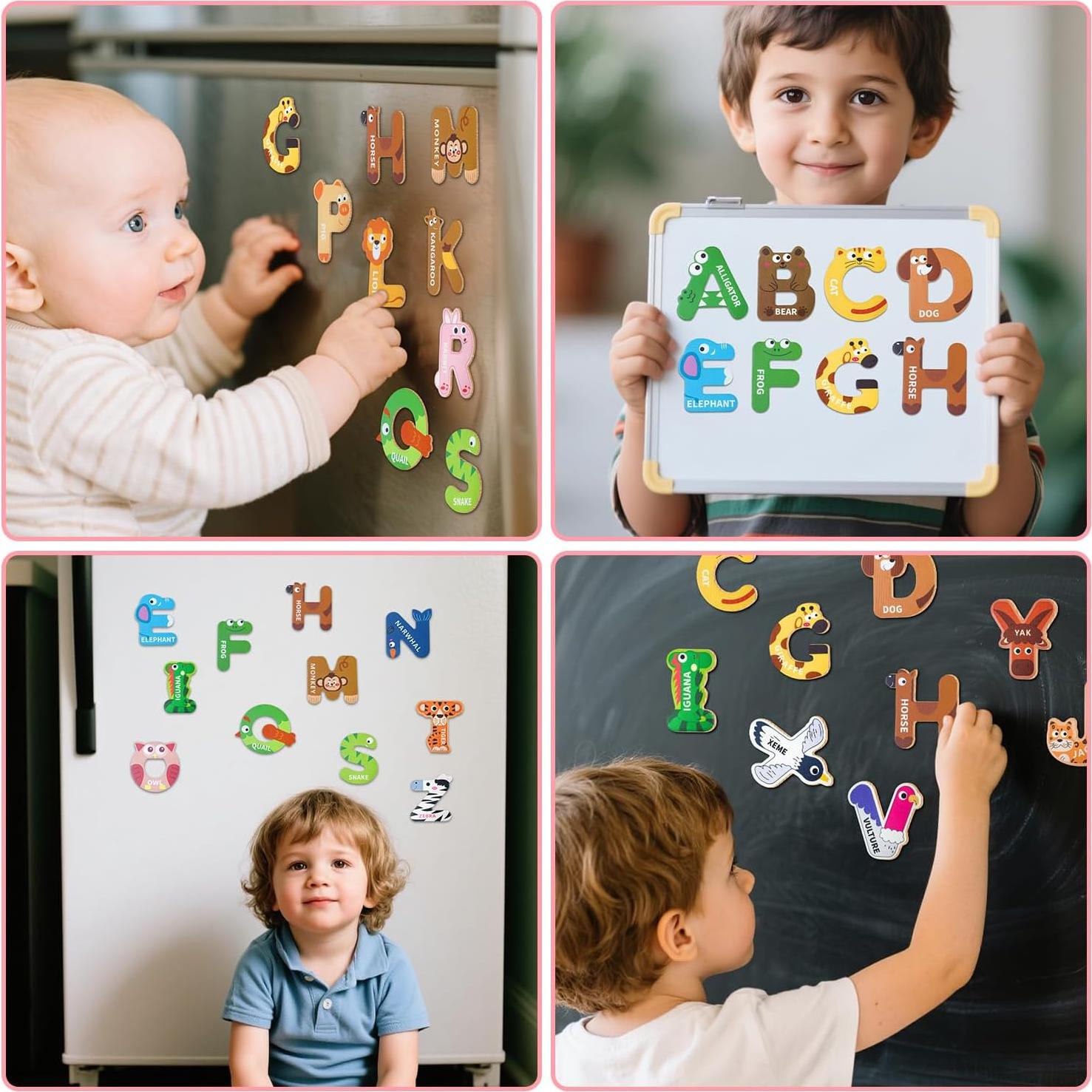 Letras Magnéticas ABC HoneyTolly - 26 Imanes Coloridos para Niños