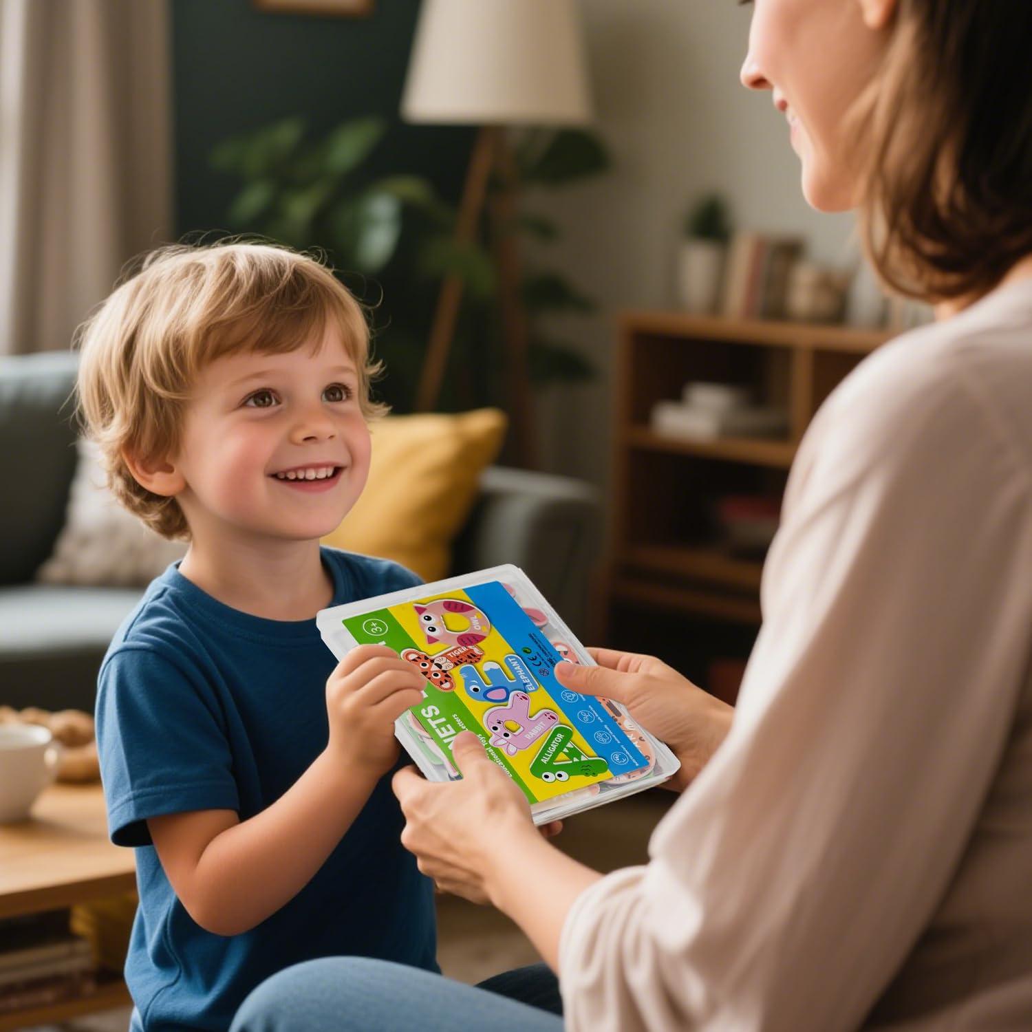 Letras Magnéticas ABC HoneyTolly - 26 Imanes Coloridos para Niños