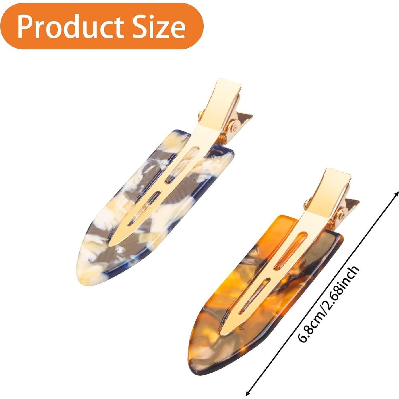 10 Clips para el Cabello Sin Marcas Gingbiss 6.8 cm Multicolor