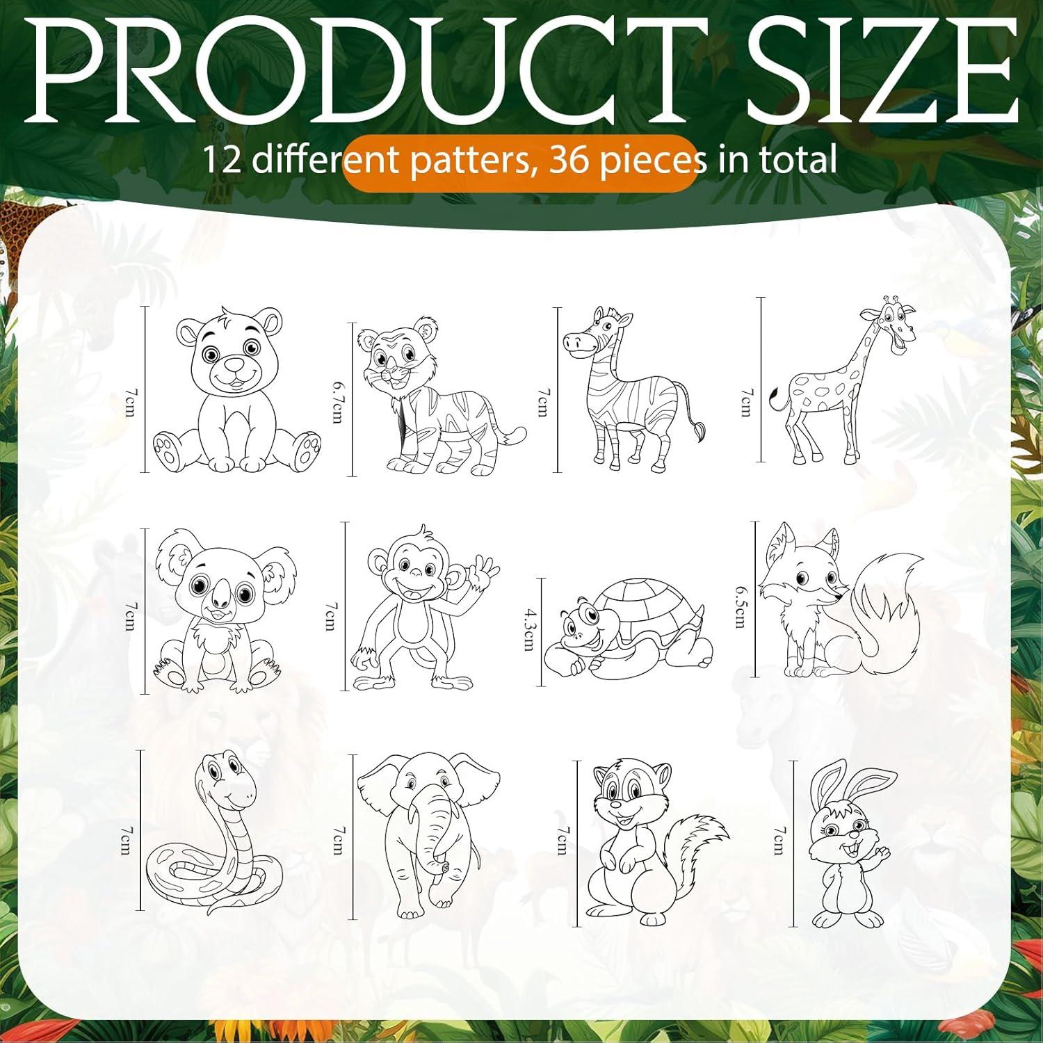 Kit de Manualidades Suncatcher Lewtemi 36 Piezas Animales