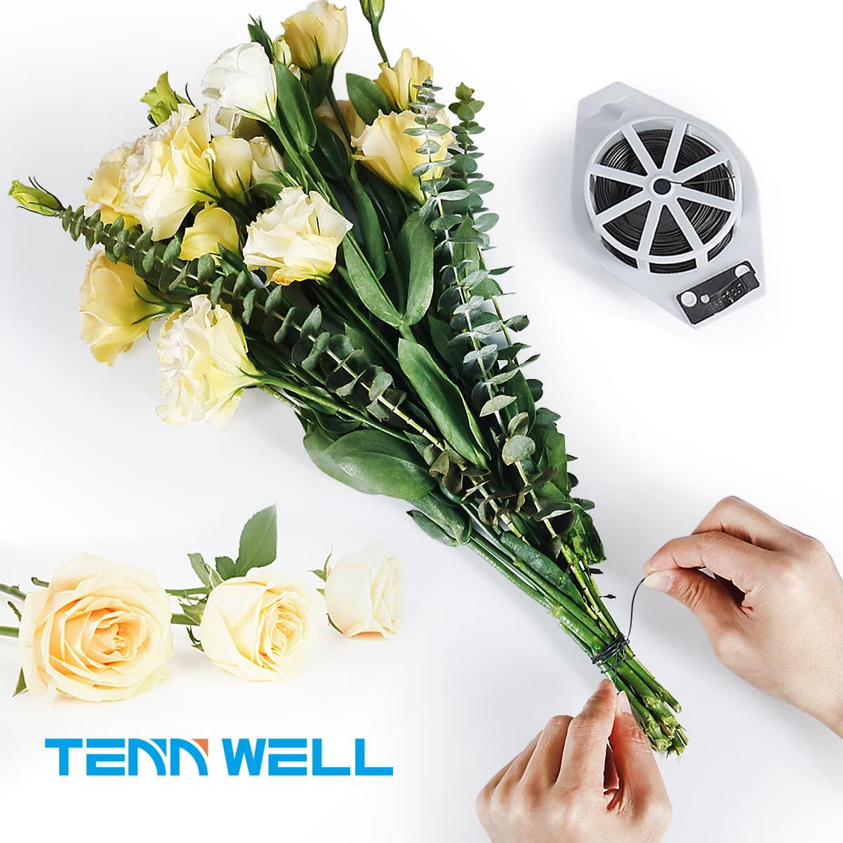 Alambre Floral Tenn Well 100m 22 Calibres Negro con Cortador