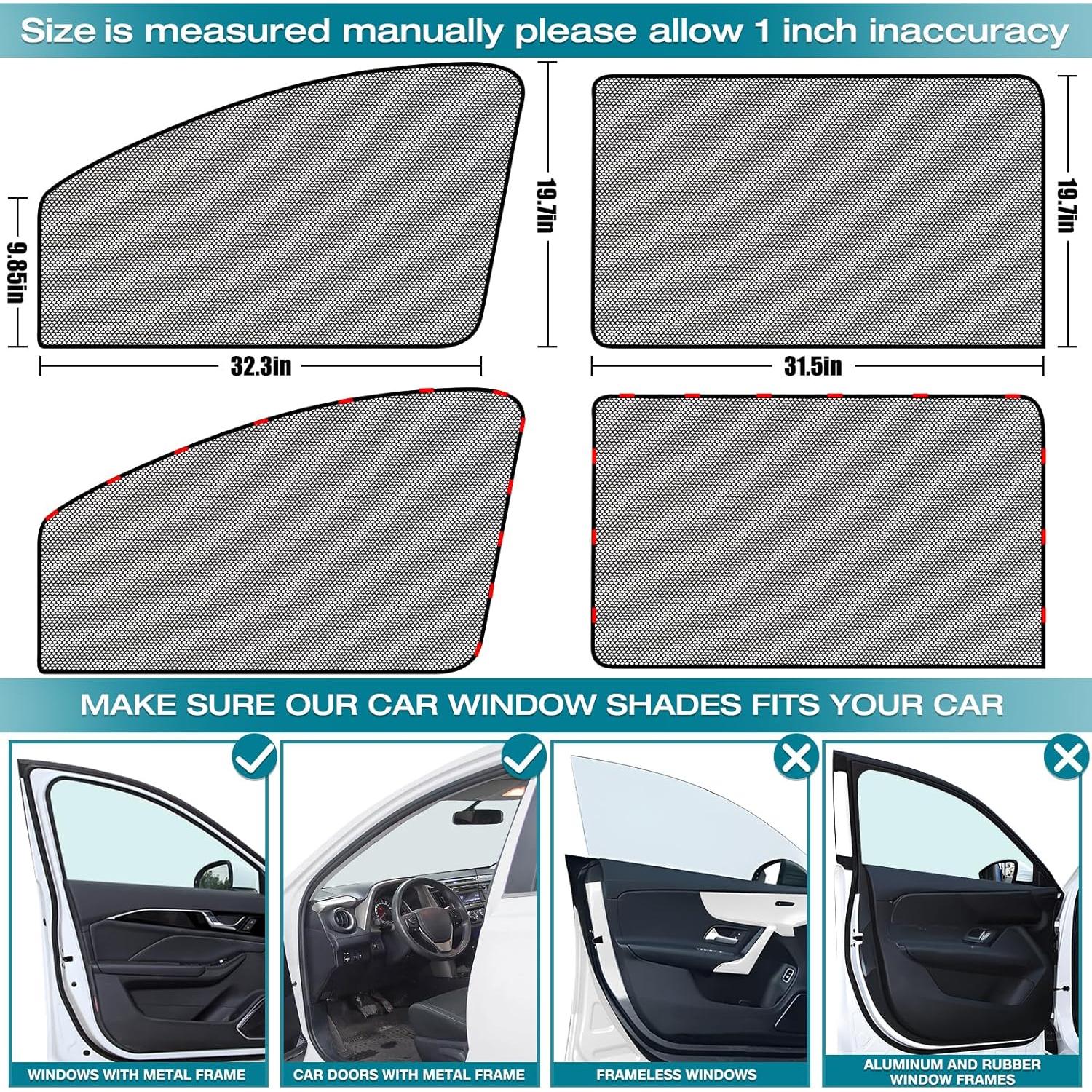 Cortina Solar de Ventana Lateral ZATOOTO para Coche Bebé