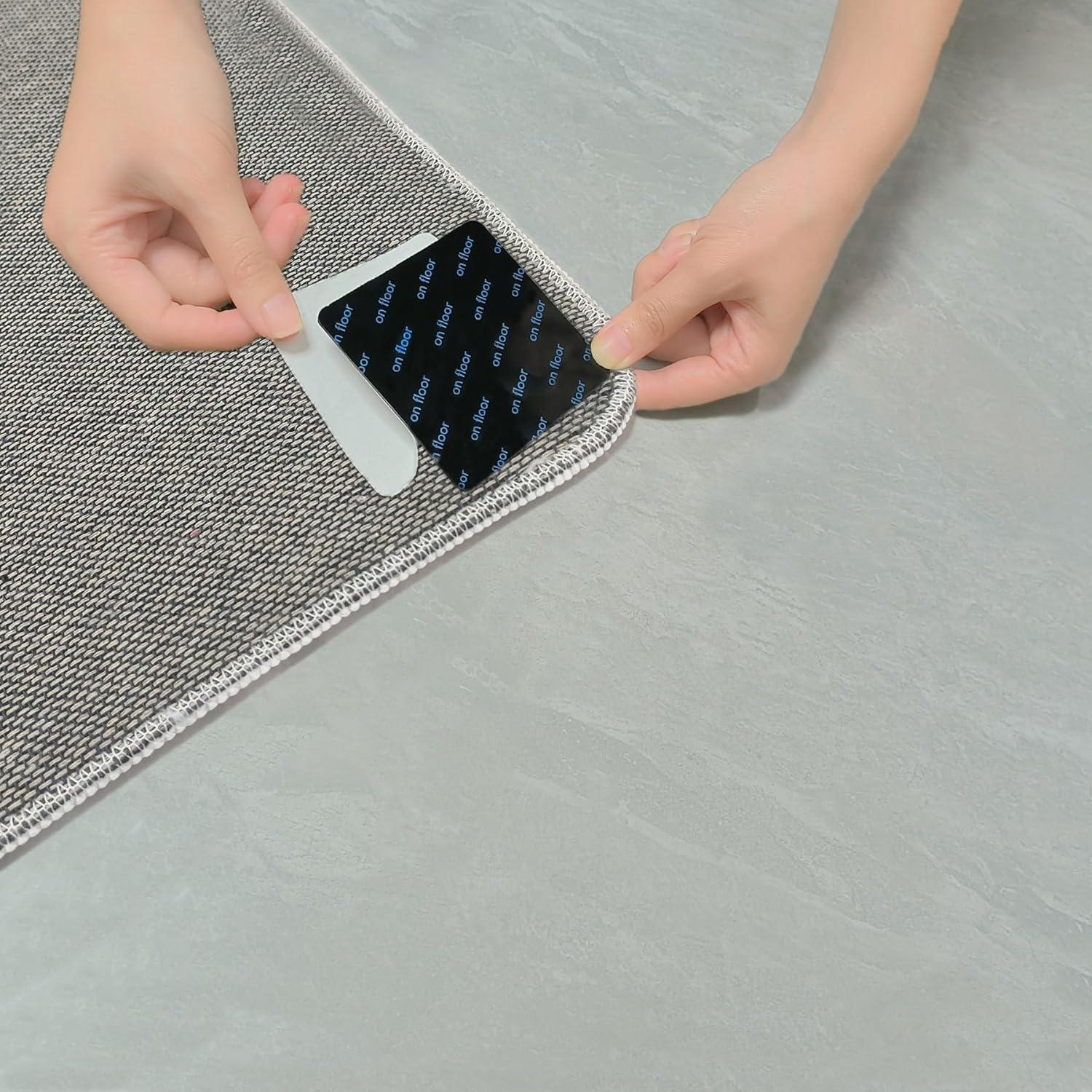 12 Almohadillas Antideslizantes para Alfombra Yinglejiacns 8x8cm