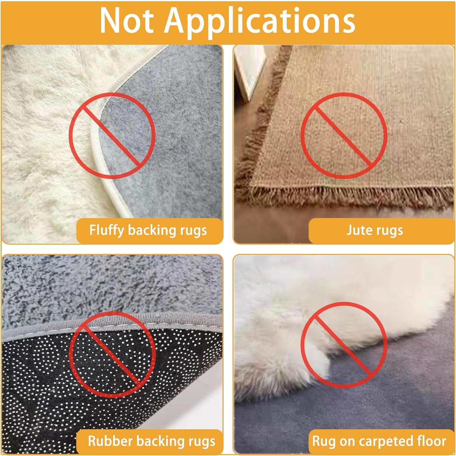 12 Almohadillas Antideslizantes para Alfombra Yinglejiacns 8x8cm