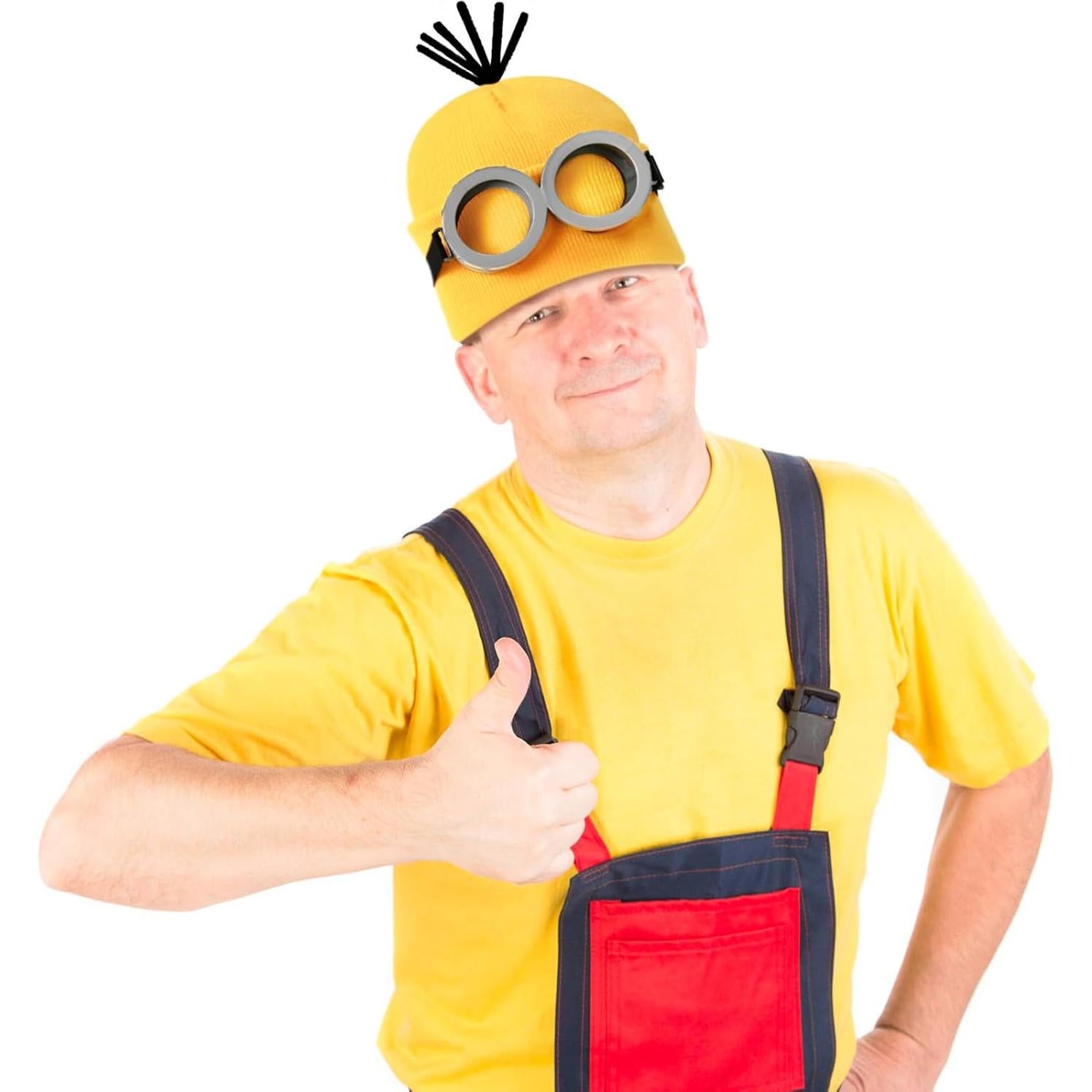 Conjunto de Disfraz de Halloween Adulto Unisex - Gafas, Gorro y Guantes