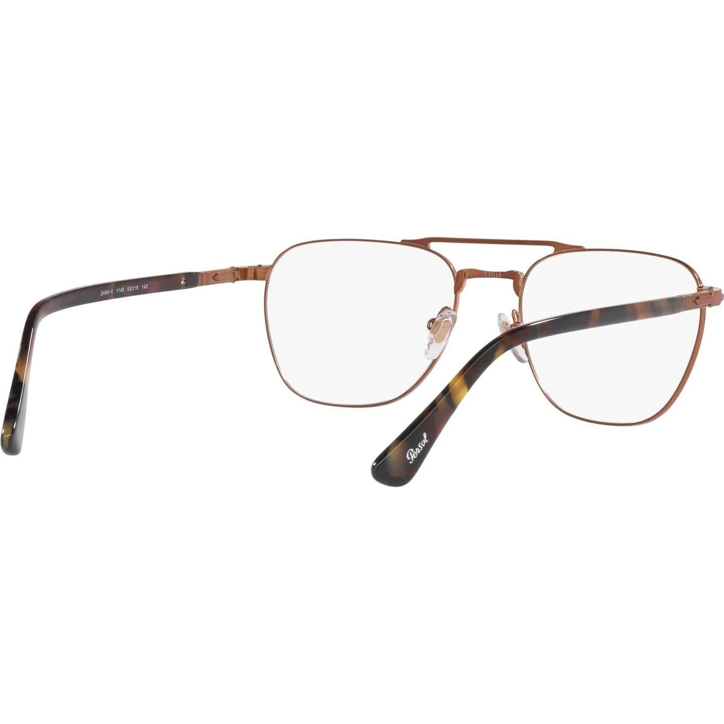 Montura de Gafas Recetadas Persol PO2494V Cuadradas Marrón 53mm
