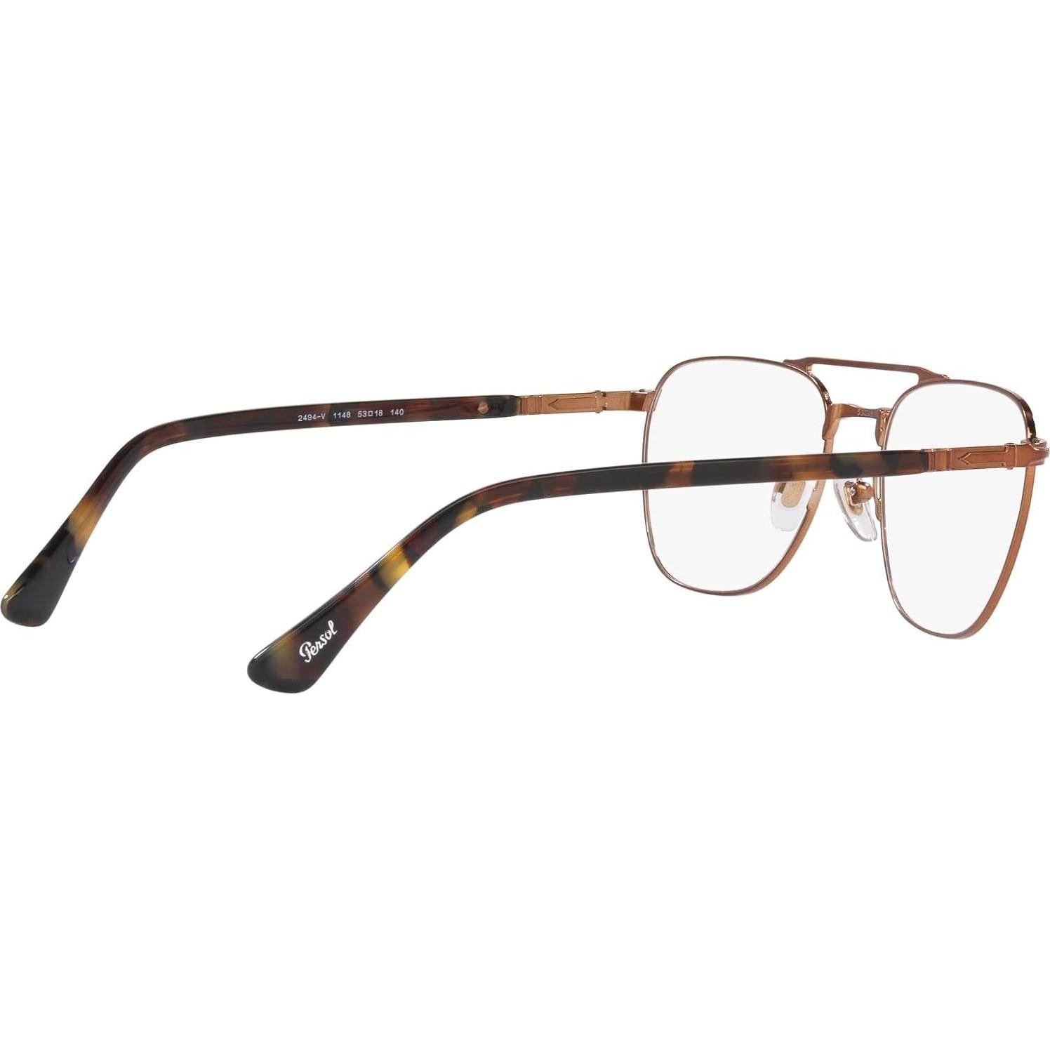 Montura de Gafas Recetadas Persol PO2494V Cuadradas Marrón 53mm