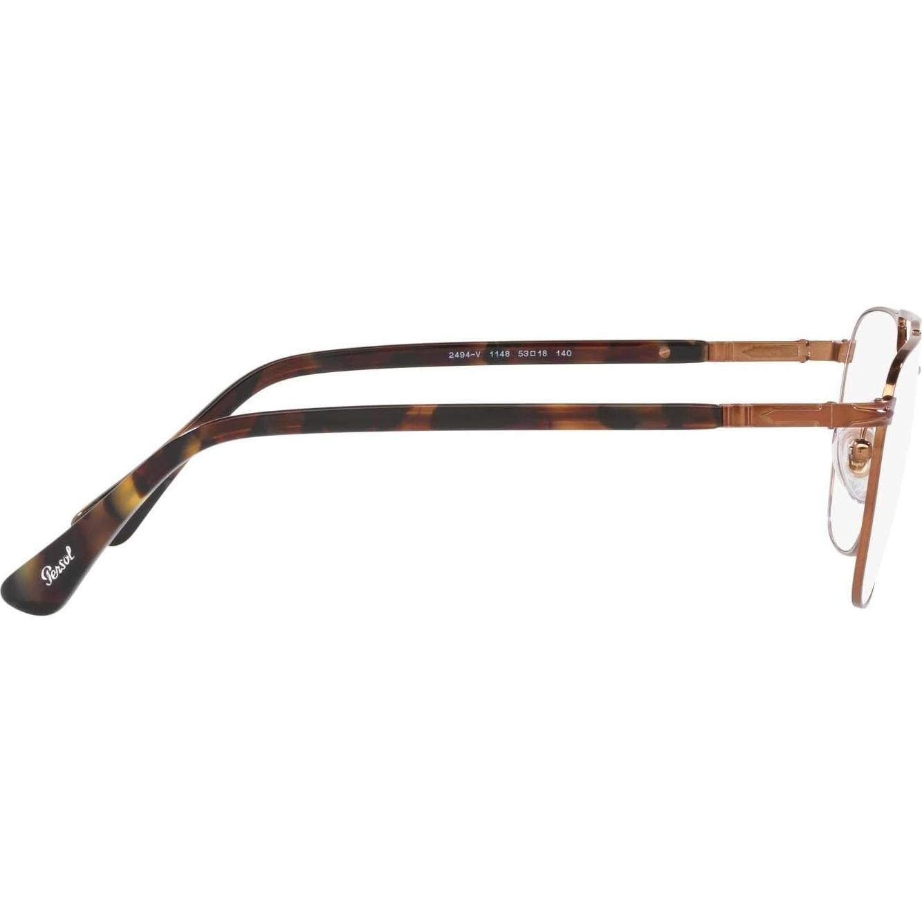 Montura de Gafas Recetadas Persol PO2494V Cuadradas Marrón 53mm