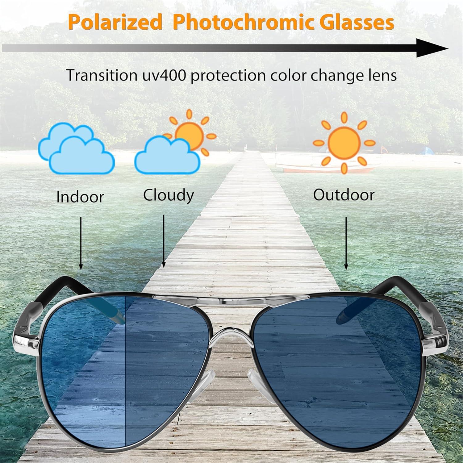 Gafas de sol aviador ROCKNIGHT UV400 polarizadas 58mm