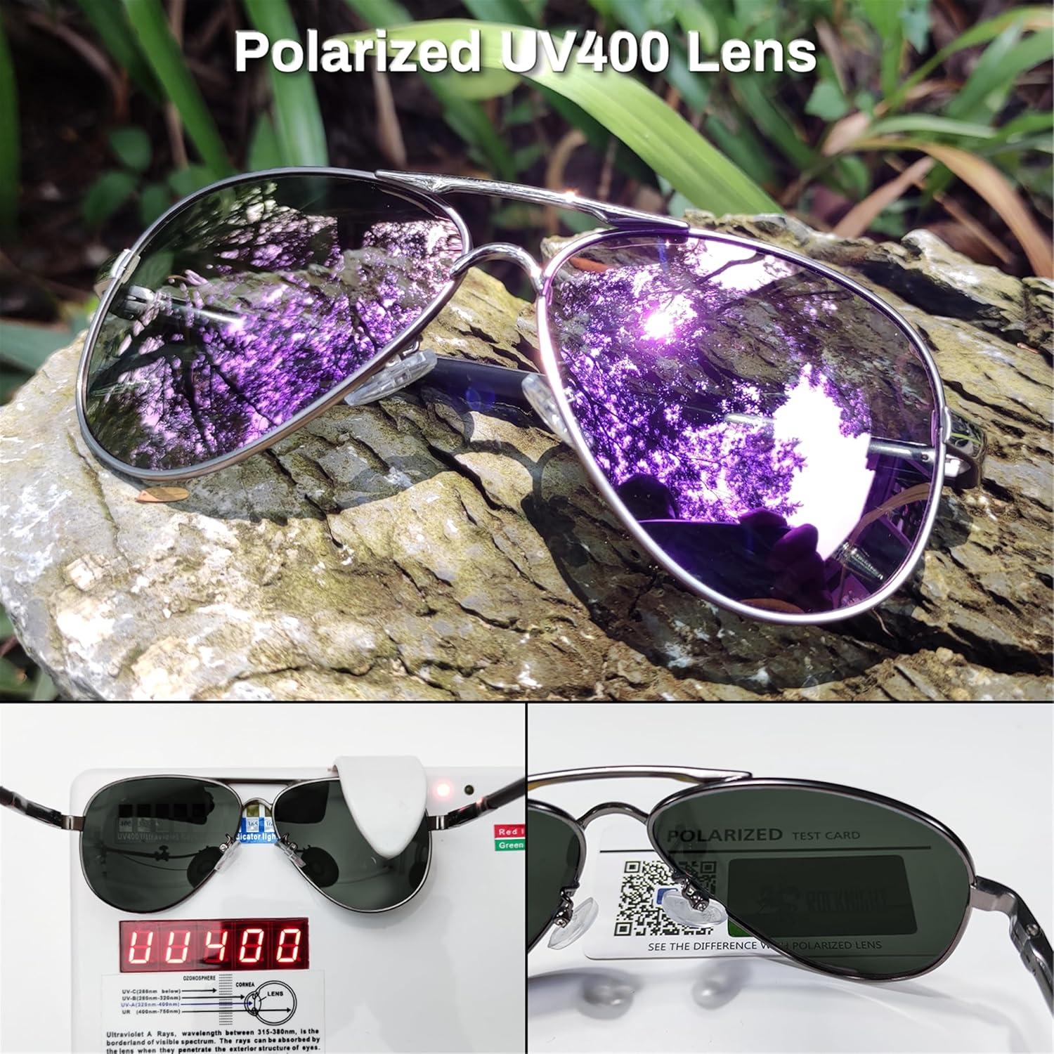 Gafas de sol aviador ROCKNIGHT UV400 polarizadas 58mm