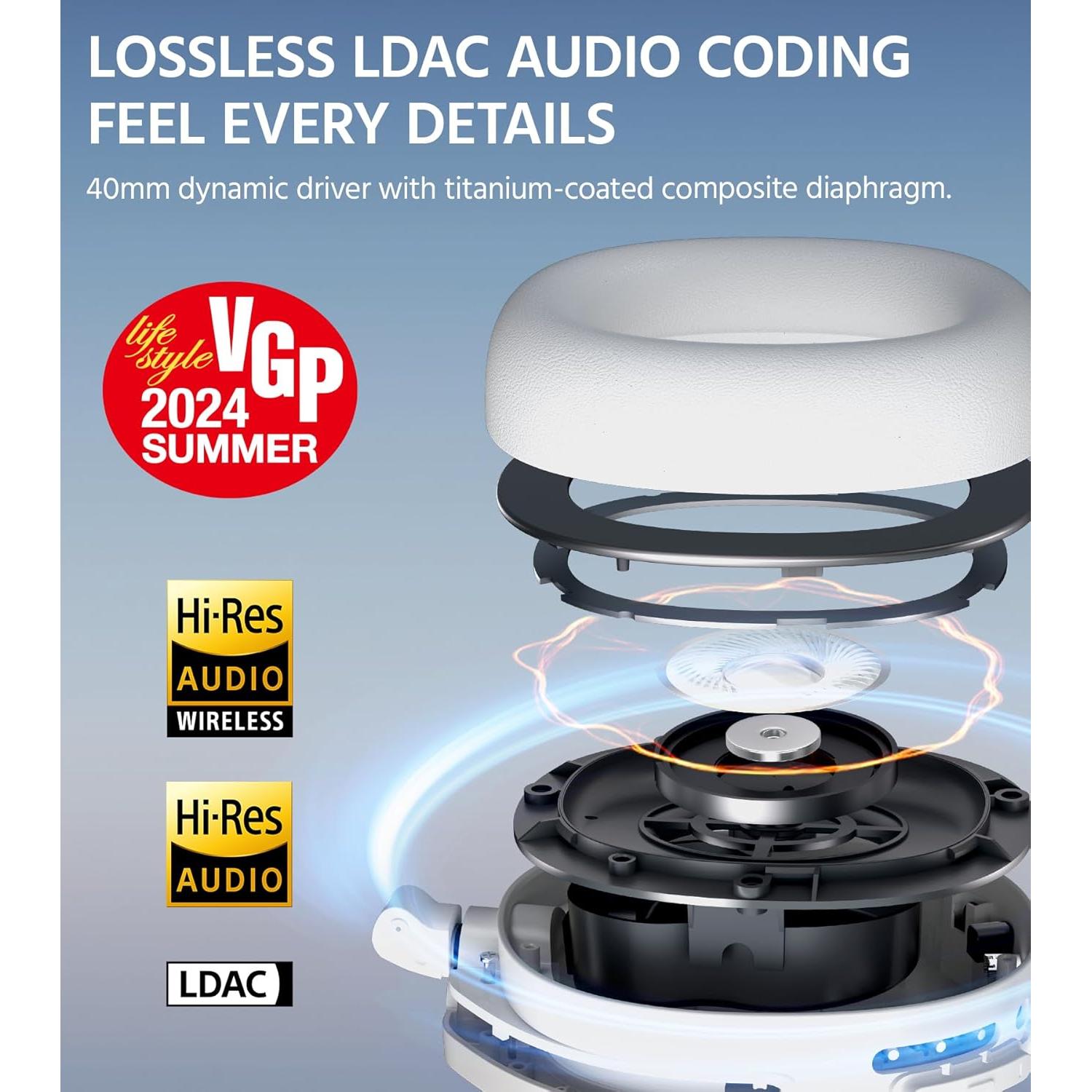 Edifier W830NB Auriculares Inalámbricos ANC 94H Bluetooth 5.4 - Negro