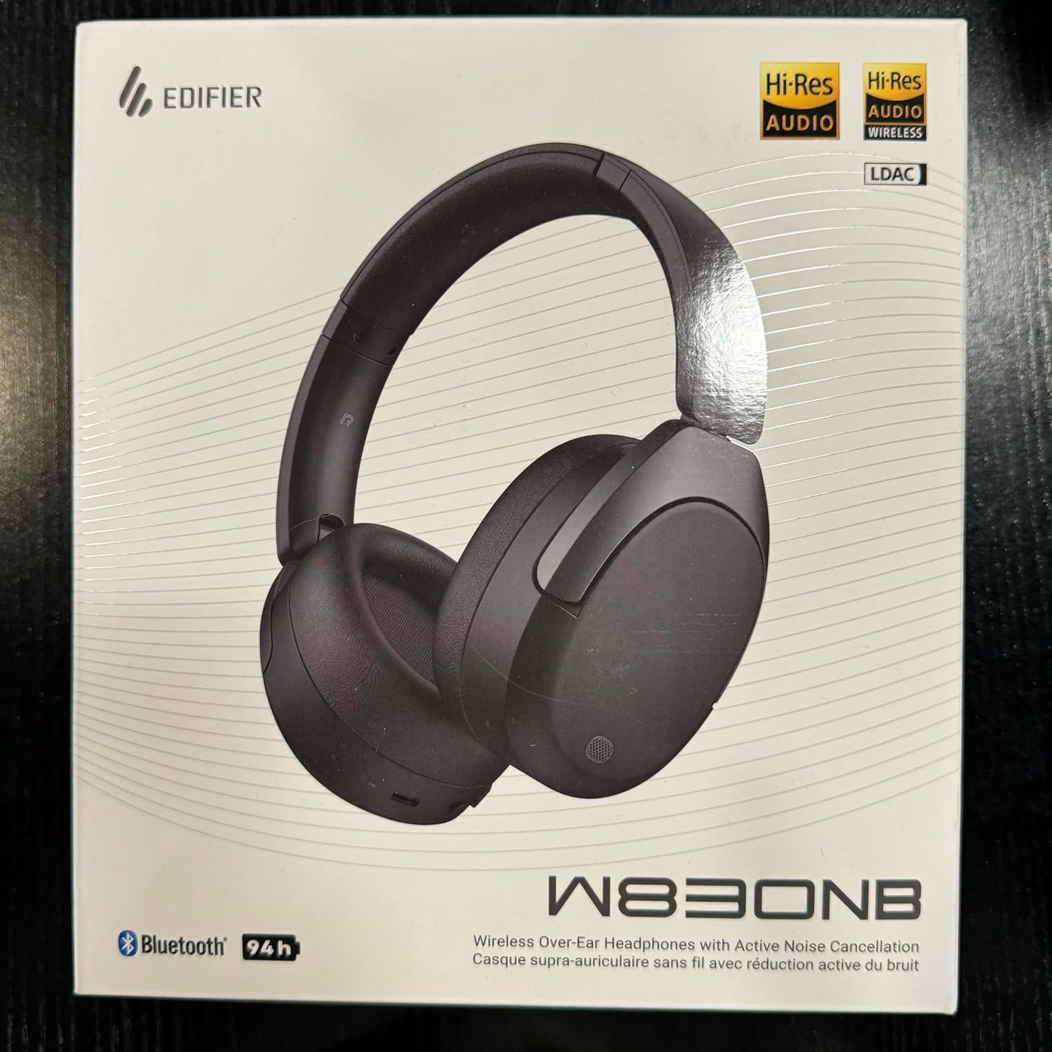 Edifier W830NB Auriculares Inalámbricos ANC 94H Bluetooth 5.4 - Negro