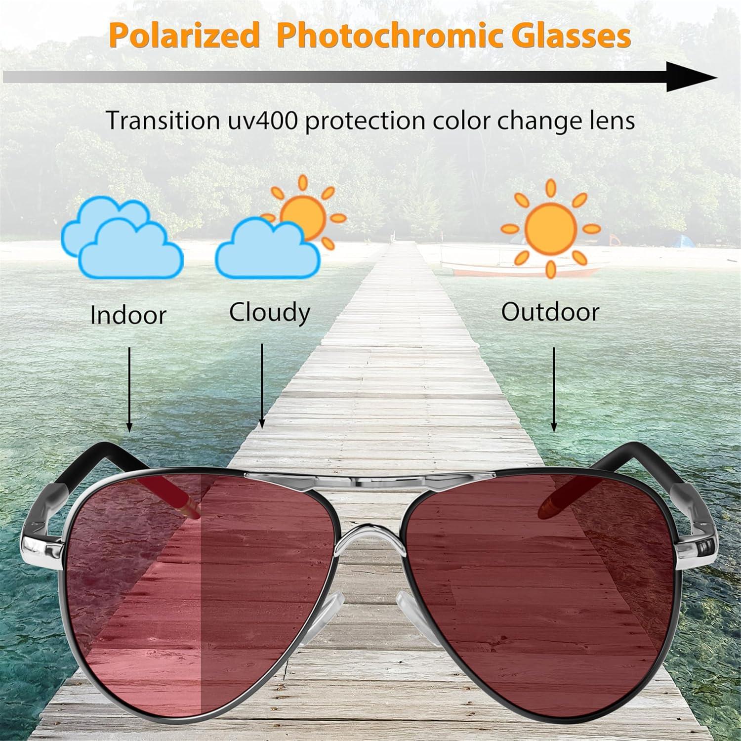 Gafas de sol aviador ROCKNIGHT UV400 polarizadas 58mm