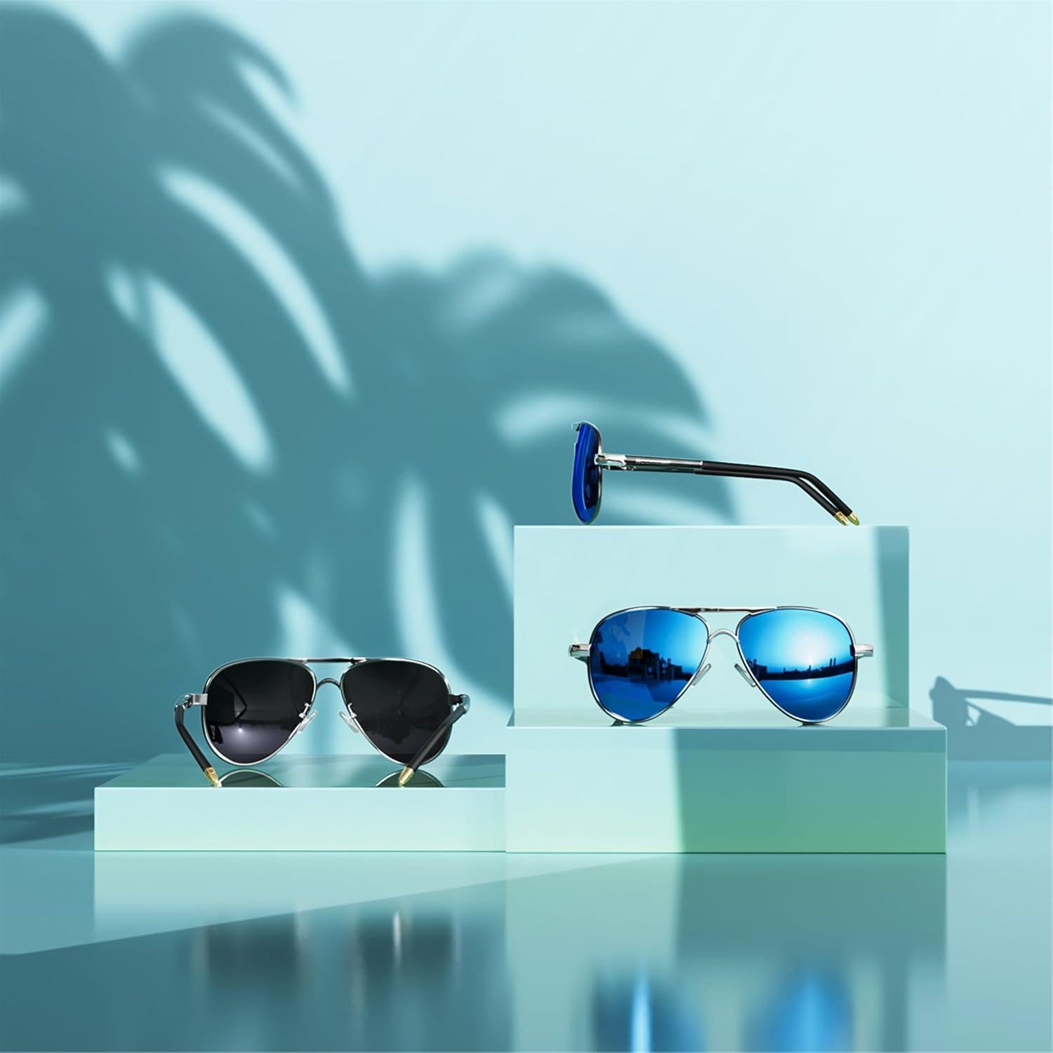 Gafas de sol aviador ROCKNIGHT UV400 polarizadas 58mm