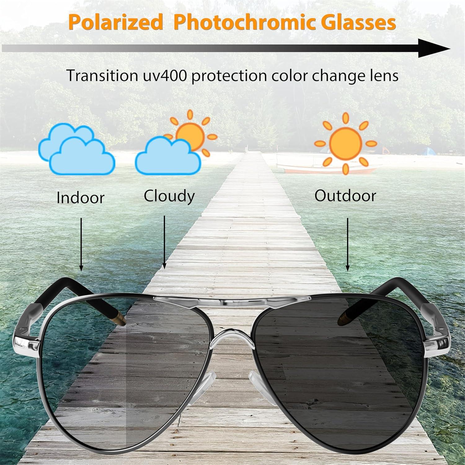 Gafas de sol aviador ROCKNIGHT UV400 polarizadas 58mm