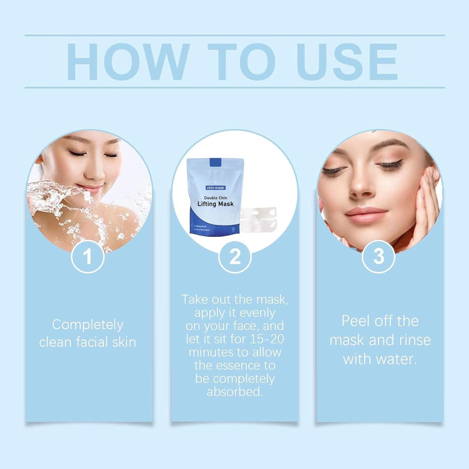 Mascarilla de Barbilla Chinology Unisex 1PCS - Elevación Doble Barbilla