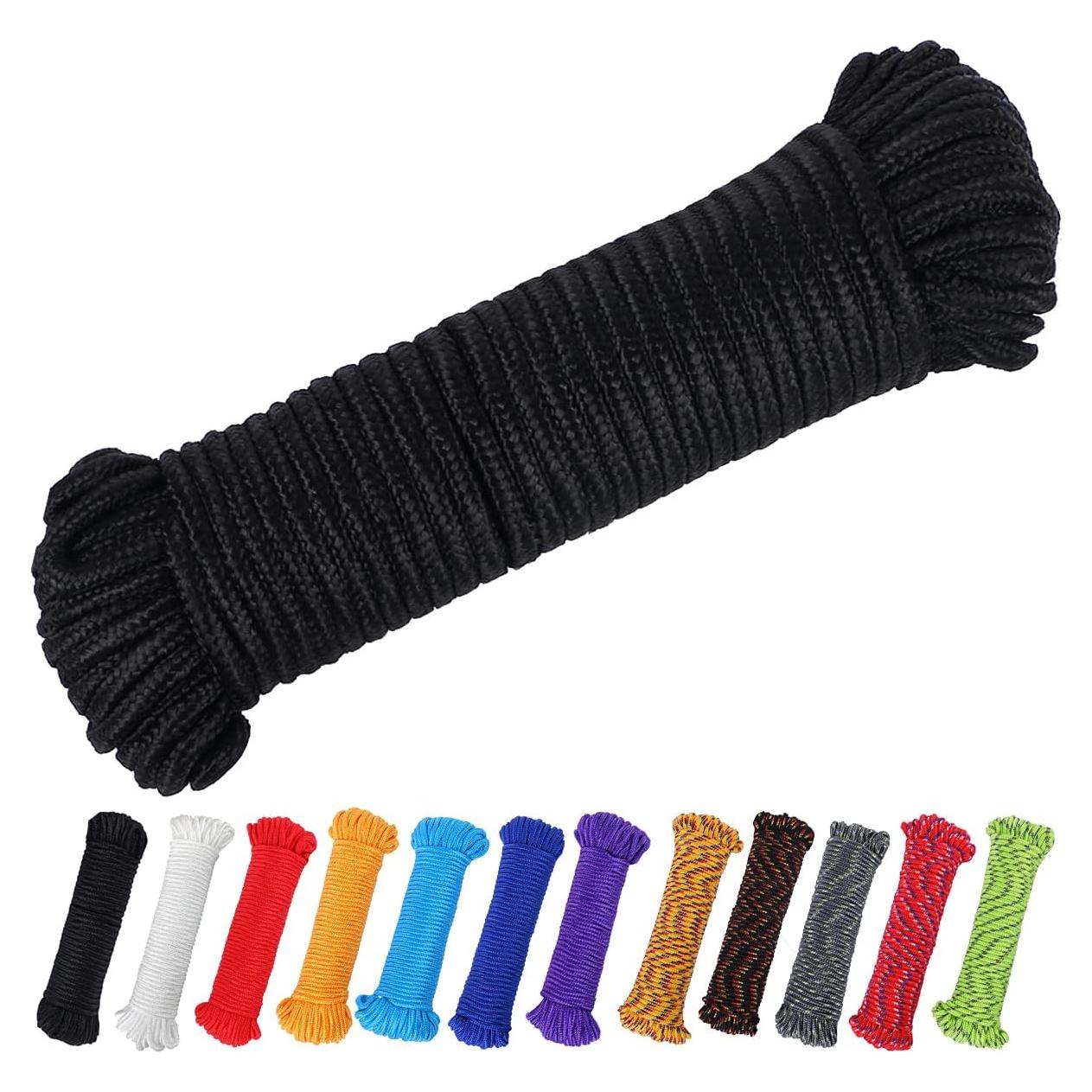 Cuerda de Polipropileno 27.43m 6.35mm PERKHOMY Negra