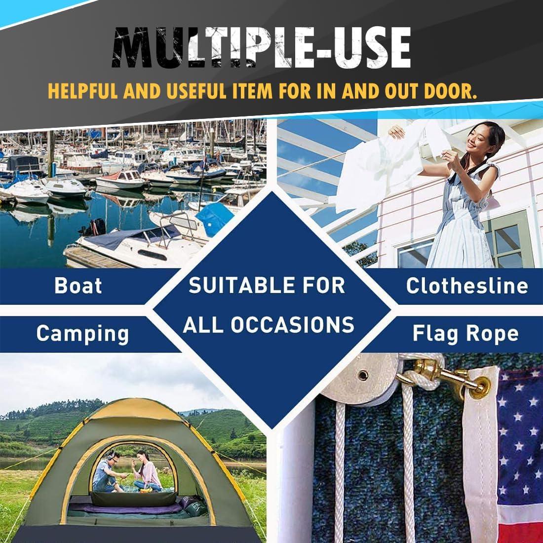 Cuerda de Polipropileno 27.43m 6.35mm PERKHOMY Negra