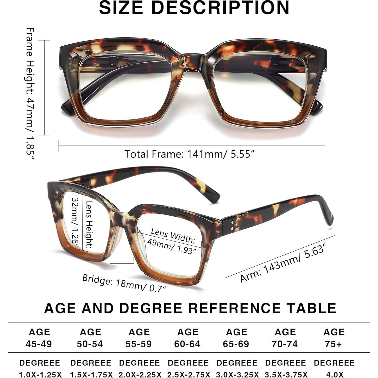 Gafas de lectura LOUOL estilo vintage bloqueo luz azul