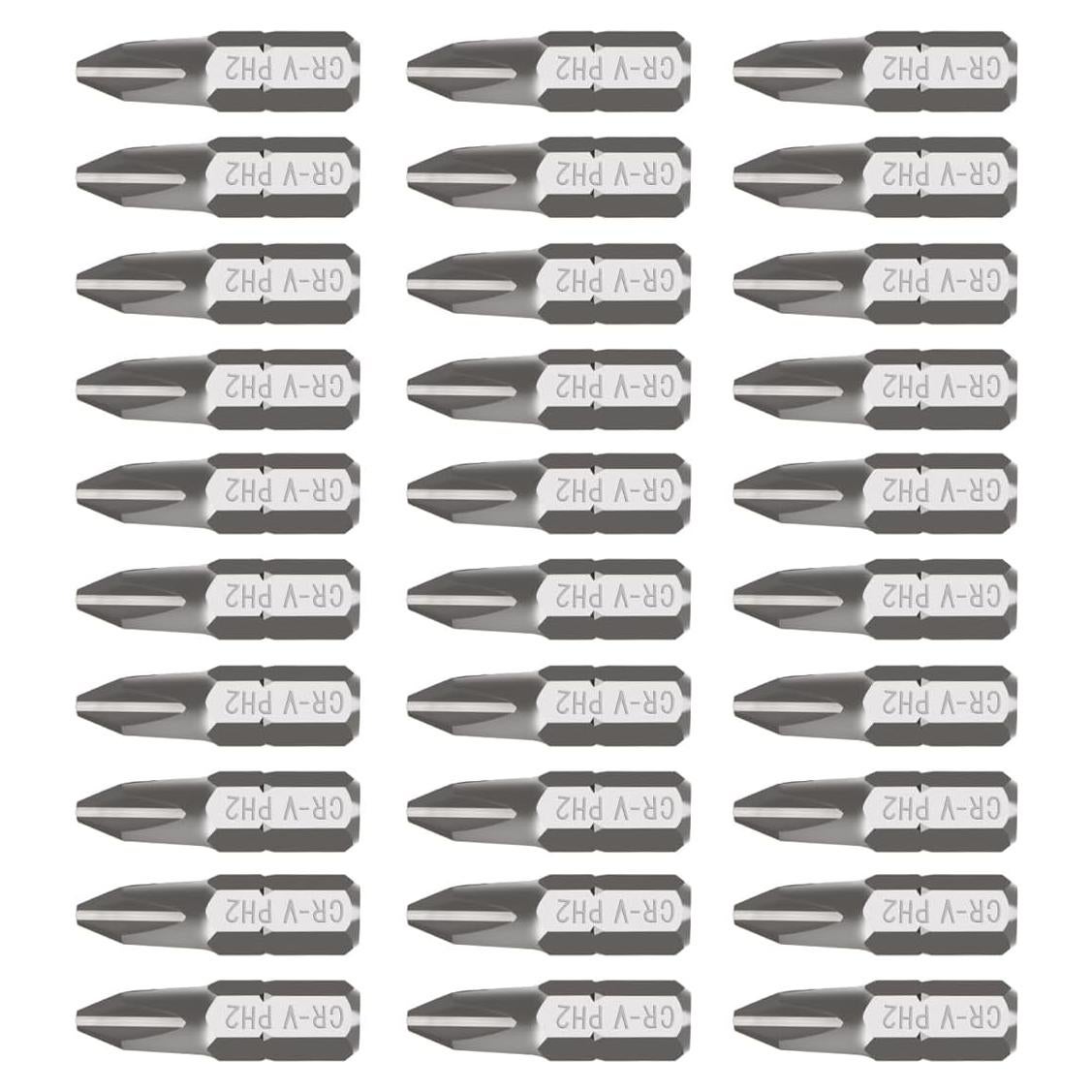Set de Puntas Phillips #2 30 Piezas Rotation Acero Cromo Vanadio