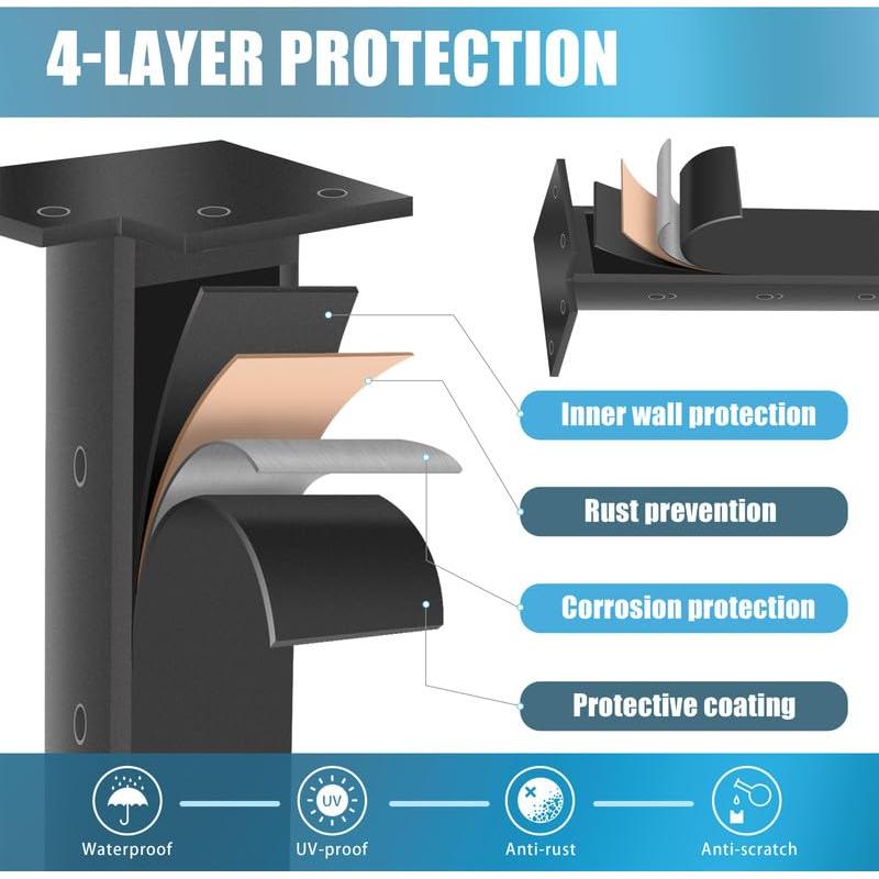 Poste de esquina para cable KIT 42" (106.68 cm) - 1 pieza