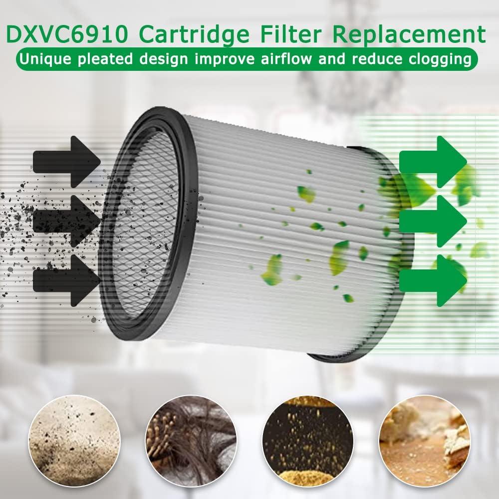 Filtro de Reemplazo ANBOO DXVC6910 para Aspiradoras 6-16 Gal