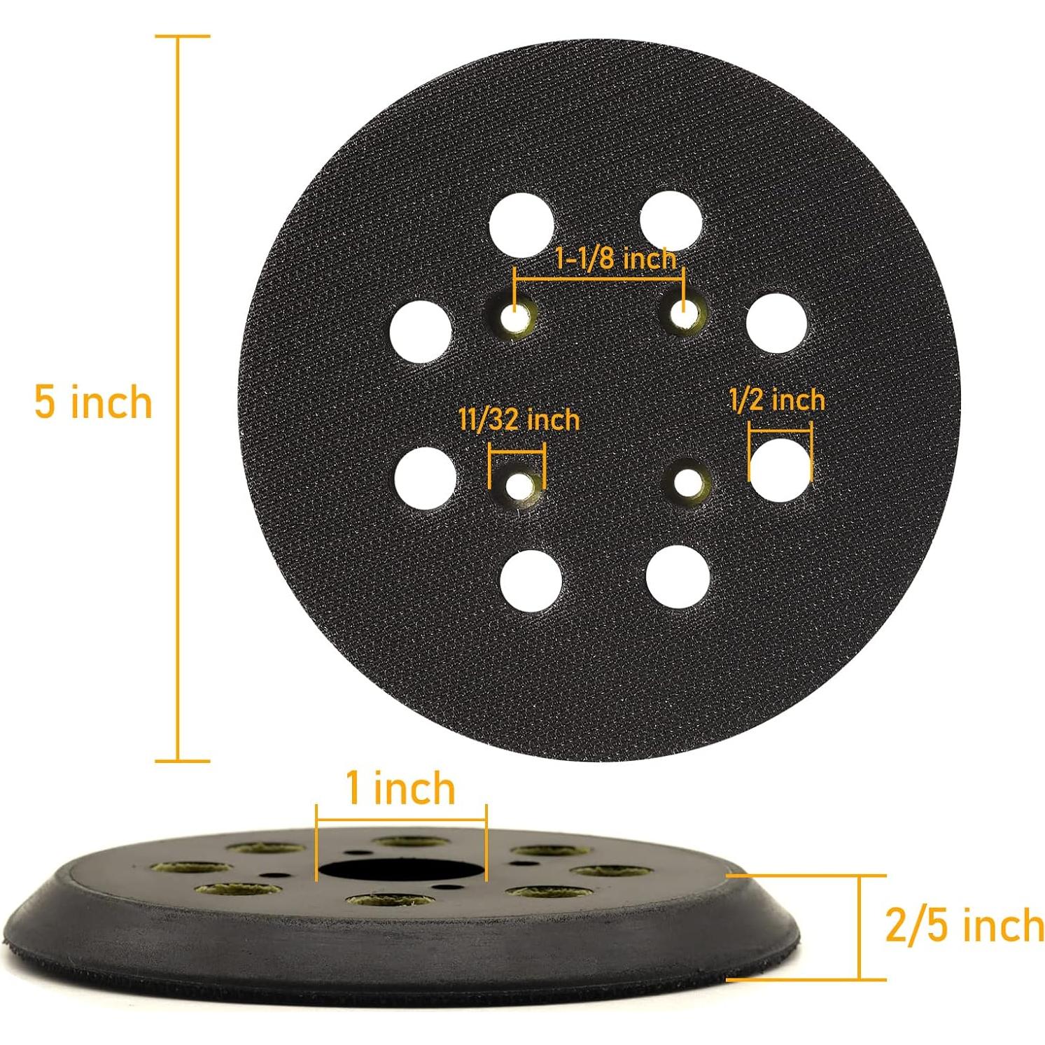 Almohadilla de Lijado 5" RUIHONGV para Lijadoras Ridgid R2600, R2601