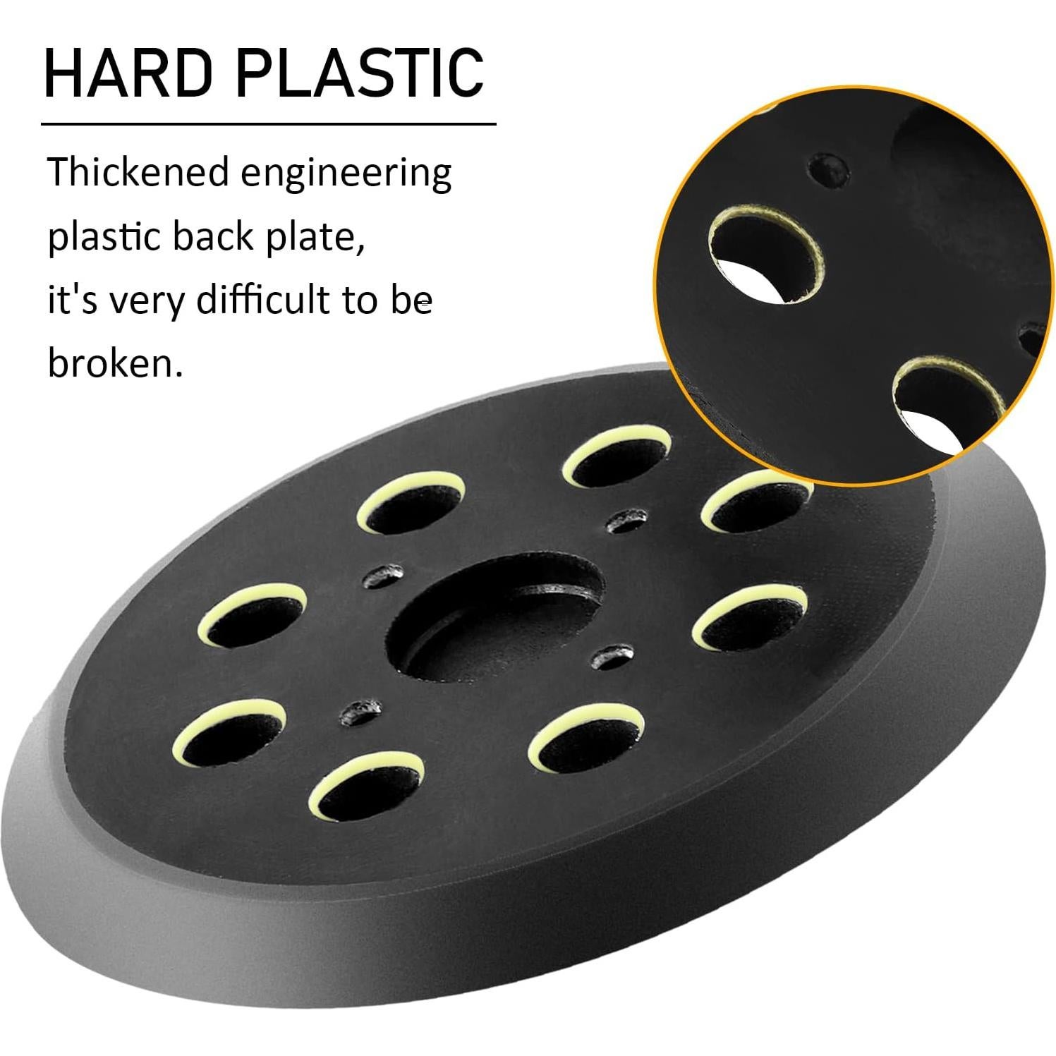 Almohadilla de Lijado 5" RUIHONGV para Lijadoras Ridgid R2600, R2601