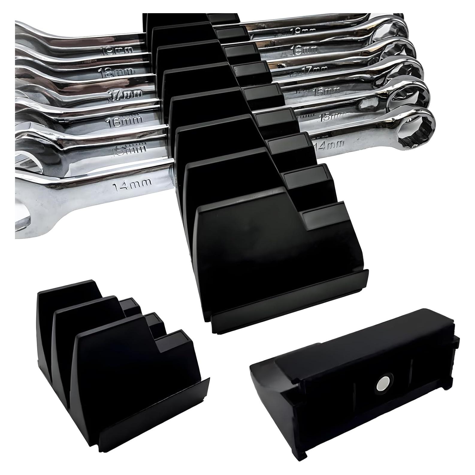 Organizador Magnético de Llaves ISFQERON 12 Pcs Negro