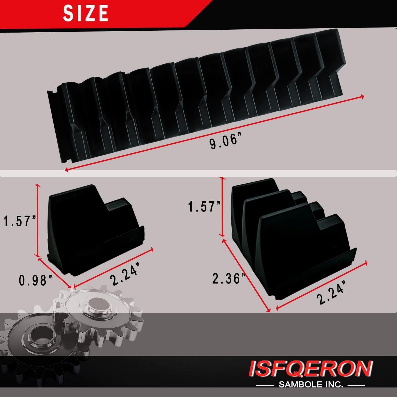 Organizador Magnético de Llaves ISFQERON 12 Pcs Negro