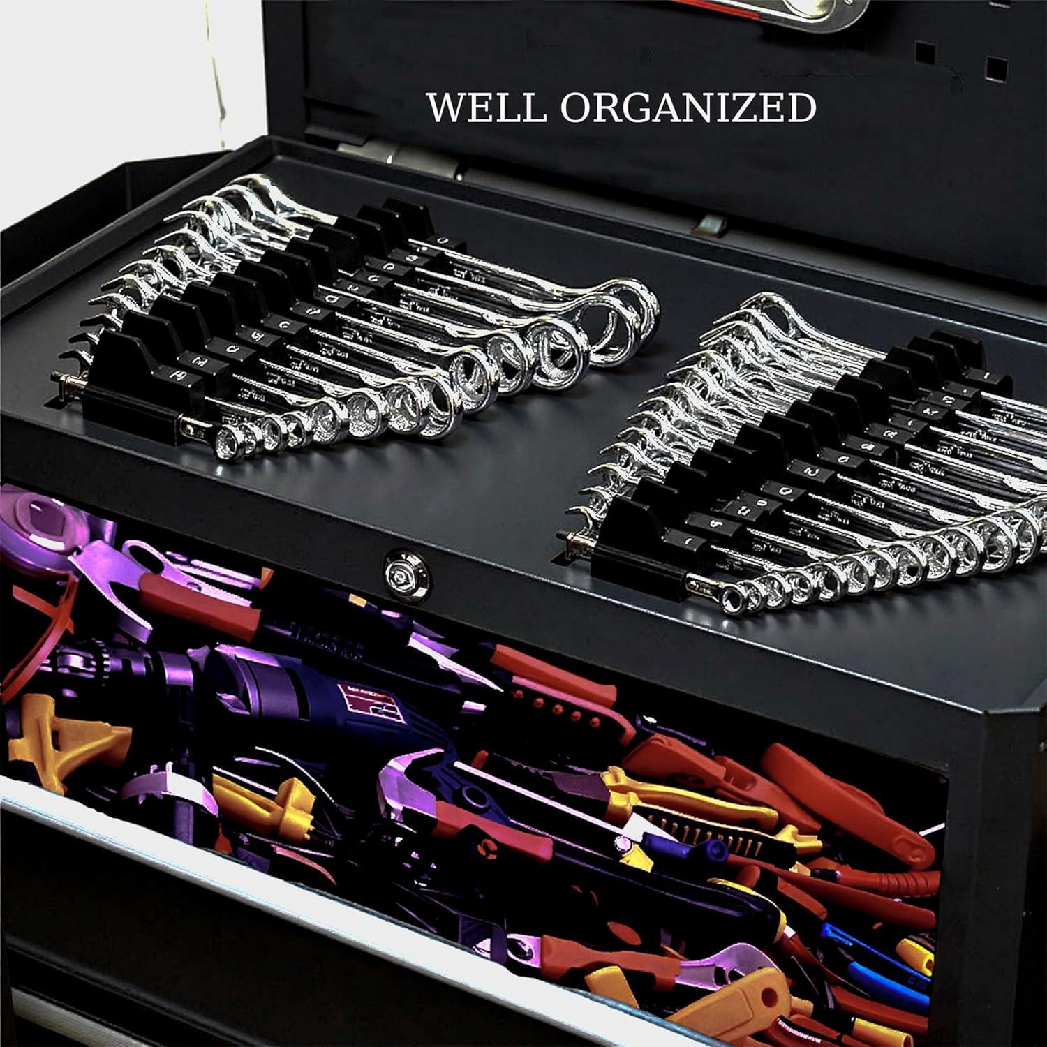 Organizador Magnético de Llaves ISFQERON 12 Pcs Negro