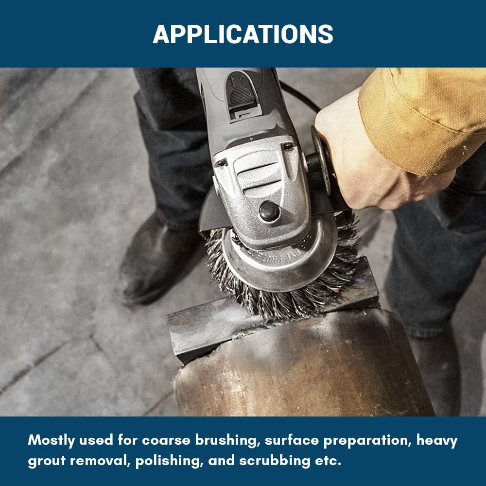 Cepillo de Rueda de Alambre Abrasivo Nylon 6.35 cm Benchmark