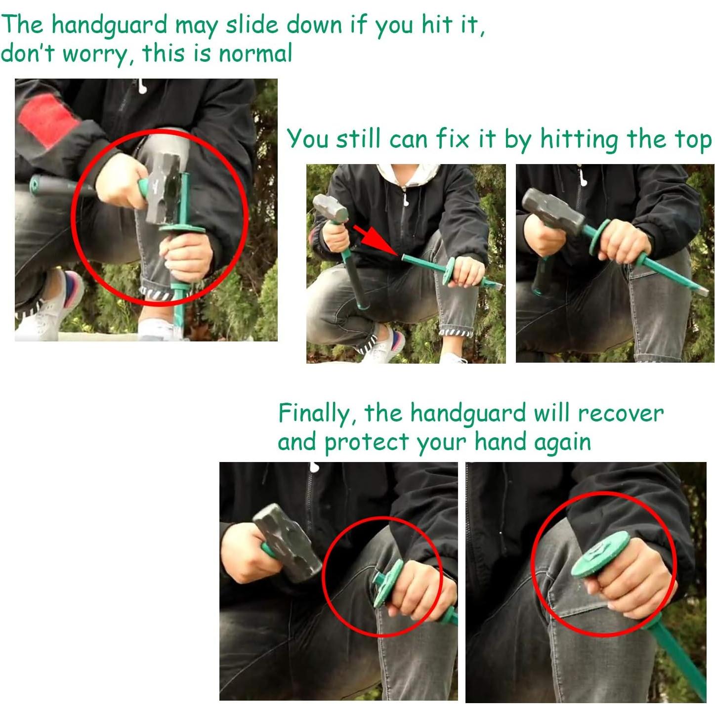 Cincel de albañil Lestino 30 cm acero forjado antideslizante