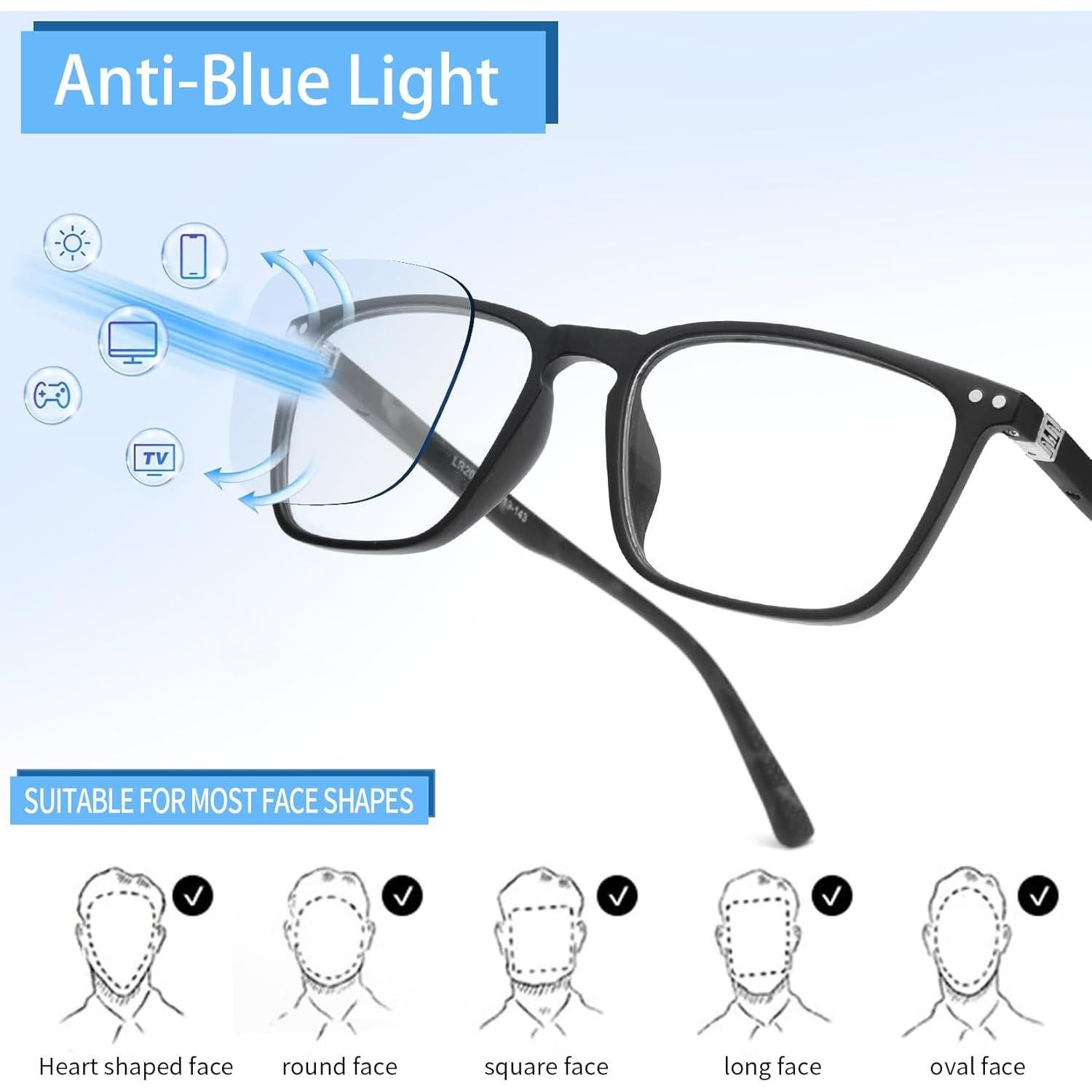 Gafas de Lectura Bloqueadoras de Luz Azul Jimmy Sunshine 1.0x