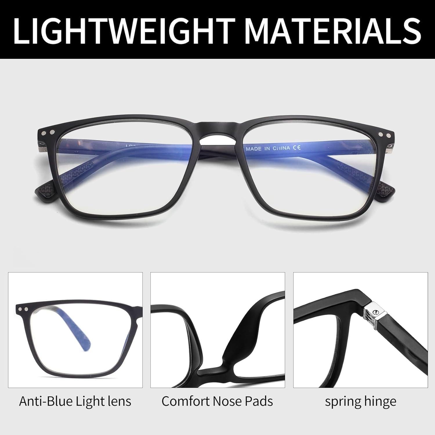 Gafas de Lectura Bloqueadoras de Luz Azul Jimmy Sunshine 1.0x