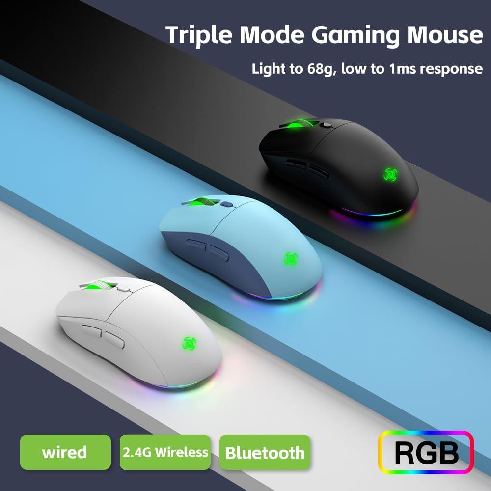Ratón Gaming Inalámbrico LORERAN RGB 4800 DPI Ergonómico