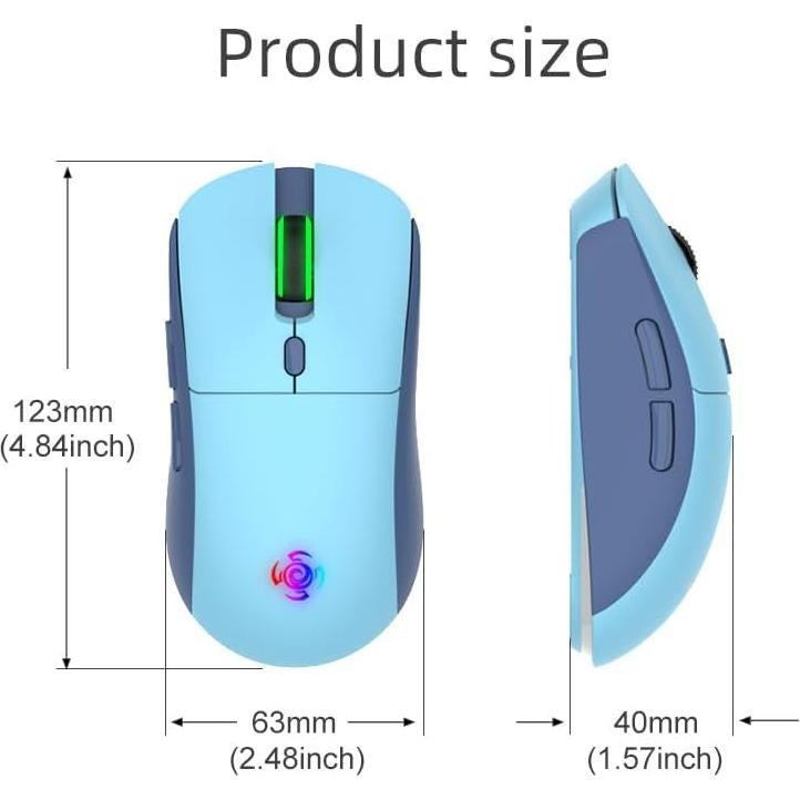 Ratón Gaming Inalámbrico LORERAN RGB 4800 DPI Ergonómico