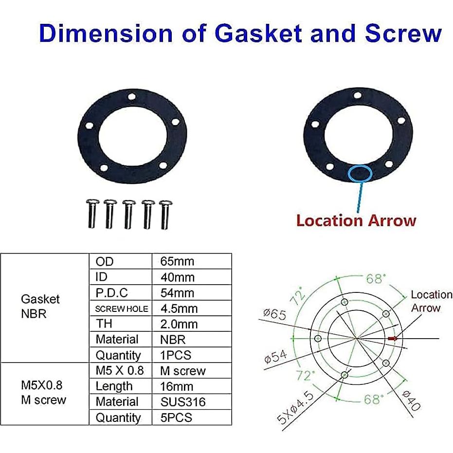 Unidad de envío de combustible 100Tech 240-33 ohmios 100mm