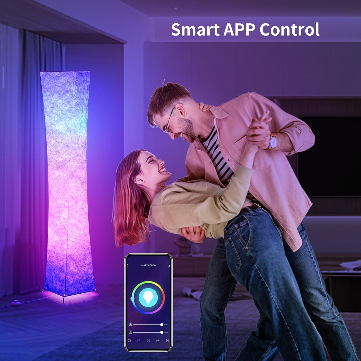 Lámpara de Pie Chiphy SF214-107, 162.5 cm RGB con Control Remoto