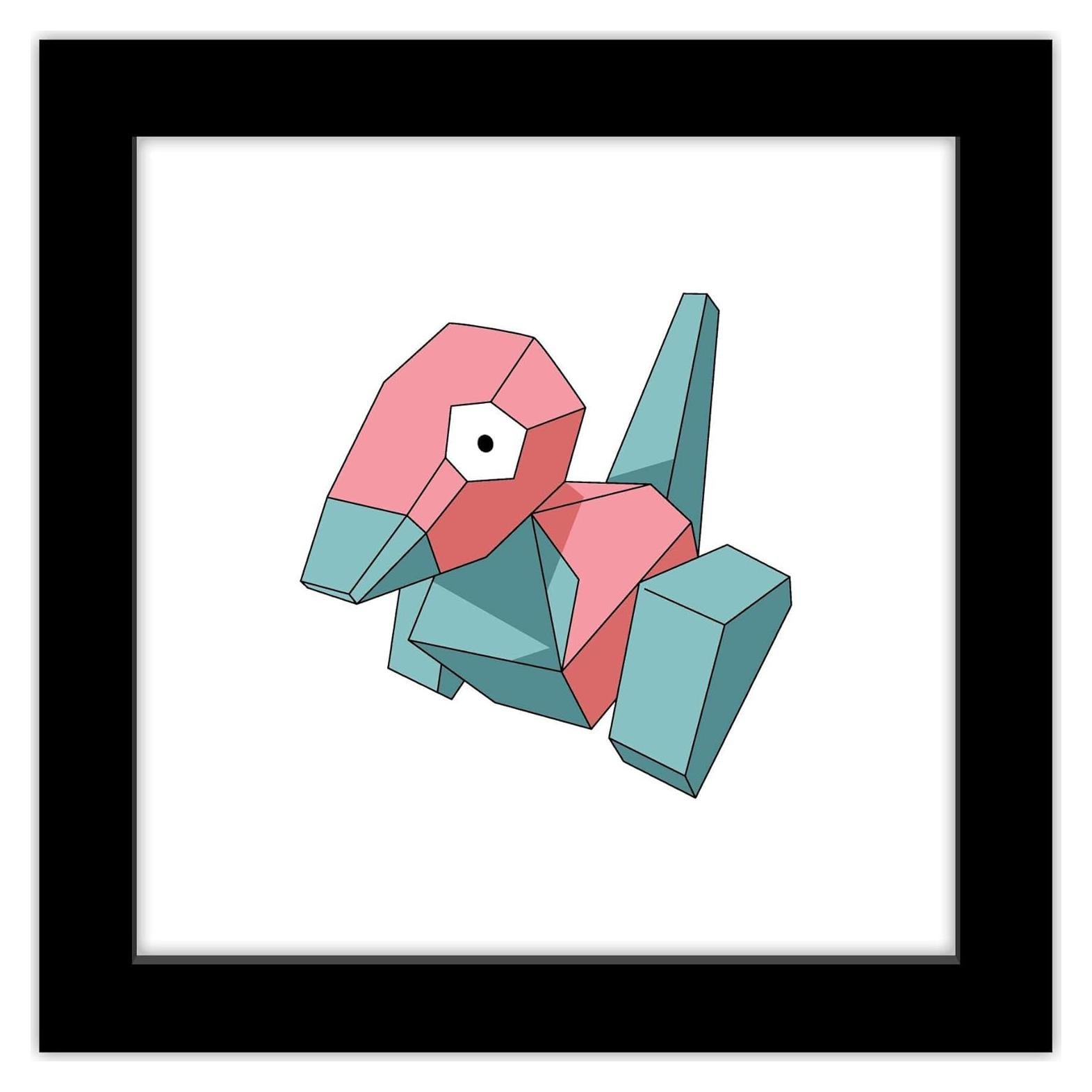 Póster de Arte Pokemon Porygon Trends International 30.48x30.48cm