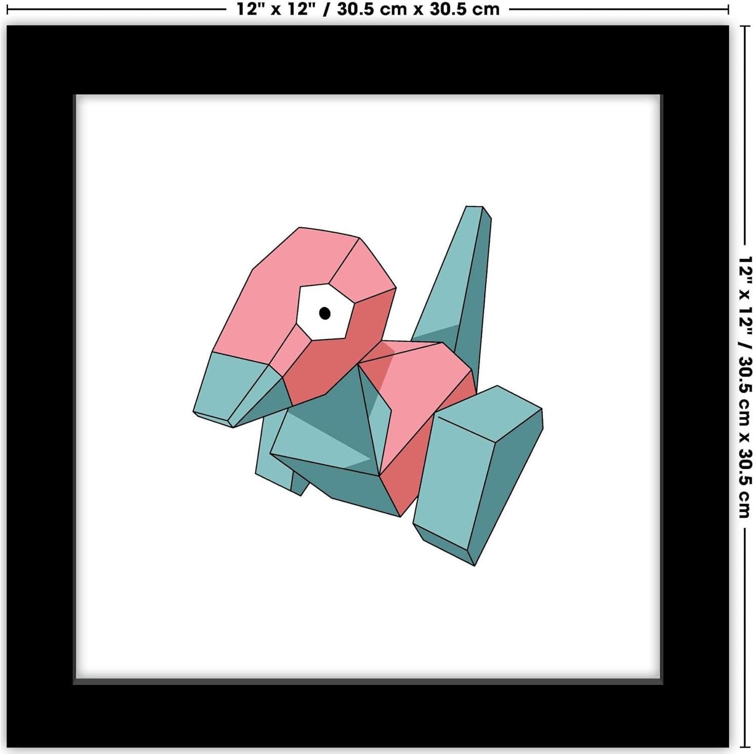 Póster de Arte Pokemon Porygon Trends International 30.48x30.48cm