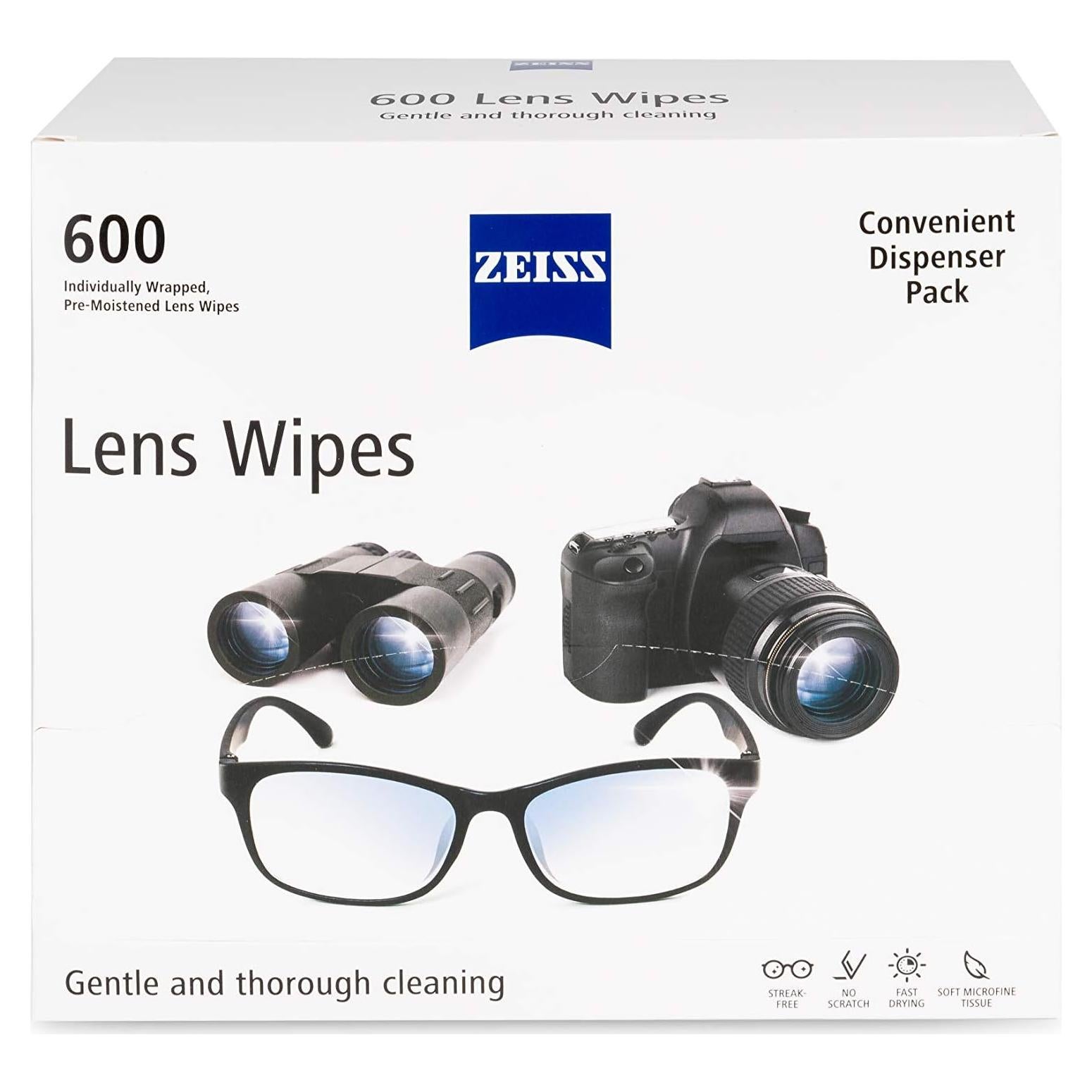 Toallitas de limpieza ZEISS prehumedecidas 600 unidades