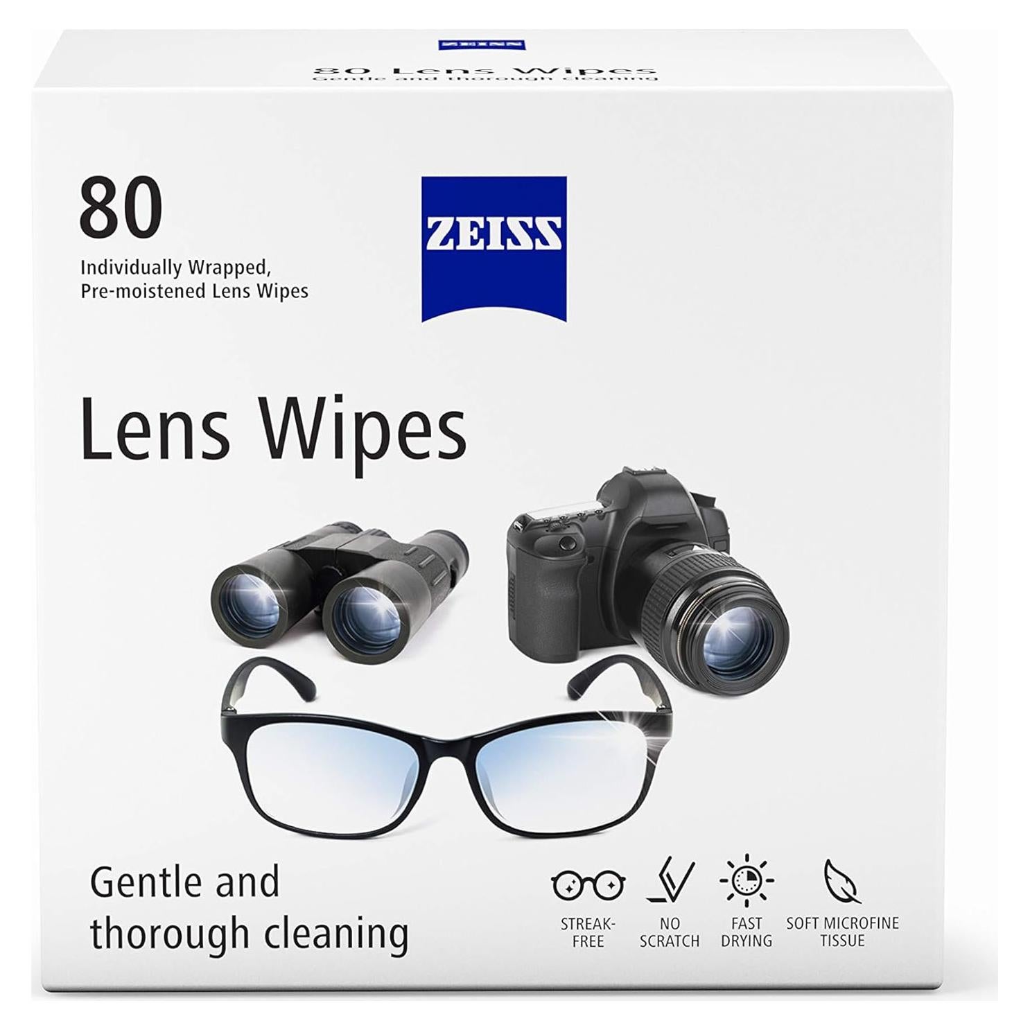 Toallitas de limpieza ZEISS prehumedecidas 80 unidades