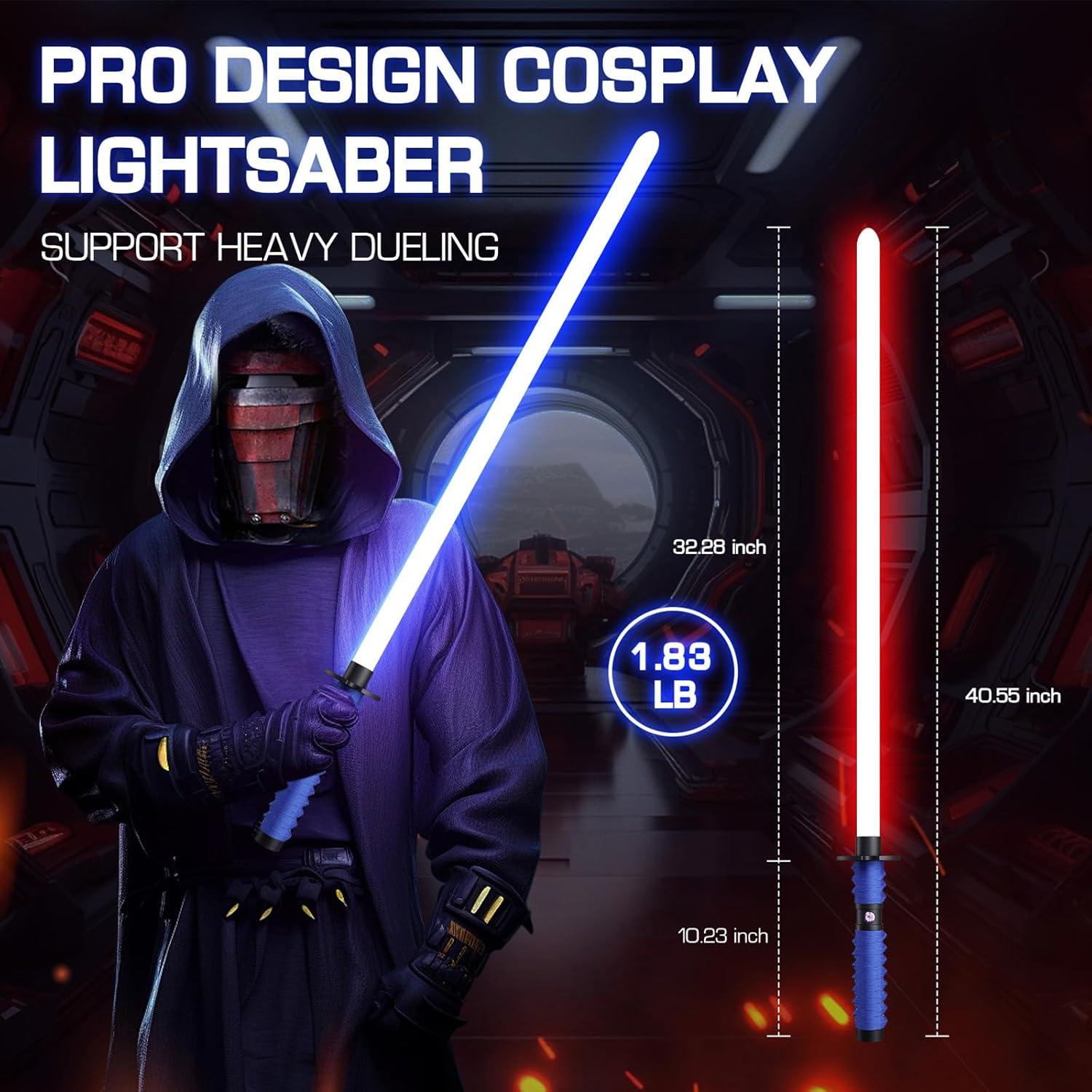 Sable de Luz Kolulere Negro con 12 Colores RGB y Sonido