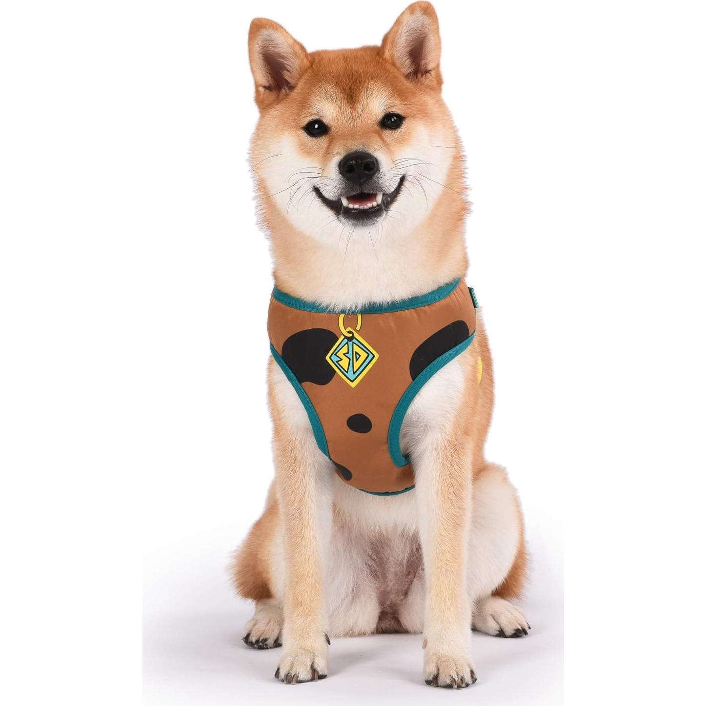 Arnés para Perro Scooby Doo Mediano Sin Tirones Beige y Azul