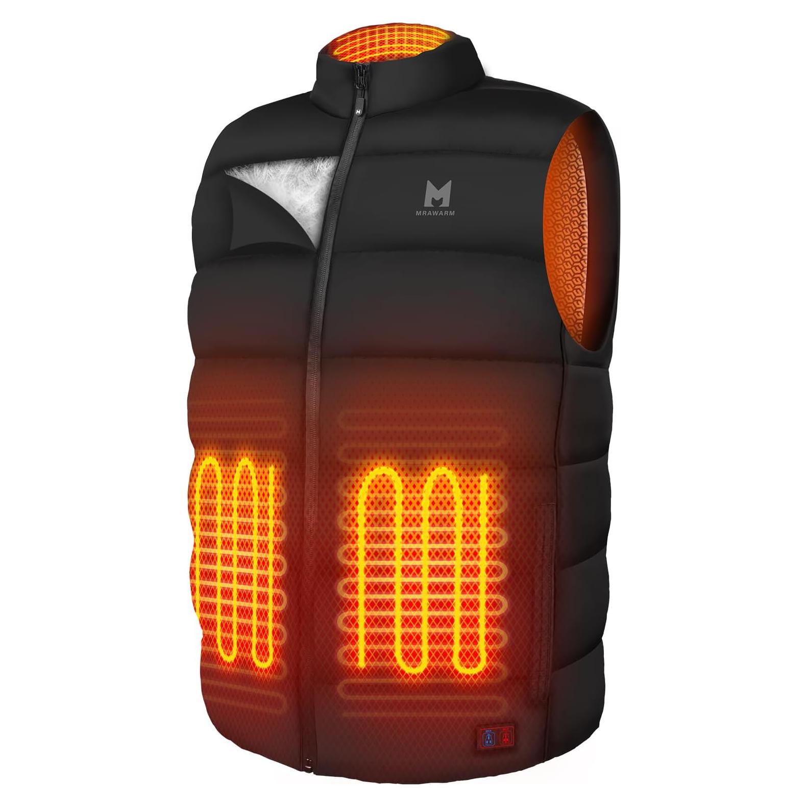 Chaleco Térmico MRAWARM S-DOWN-VEST-US 90% Plumón 6 Zonas